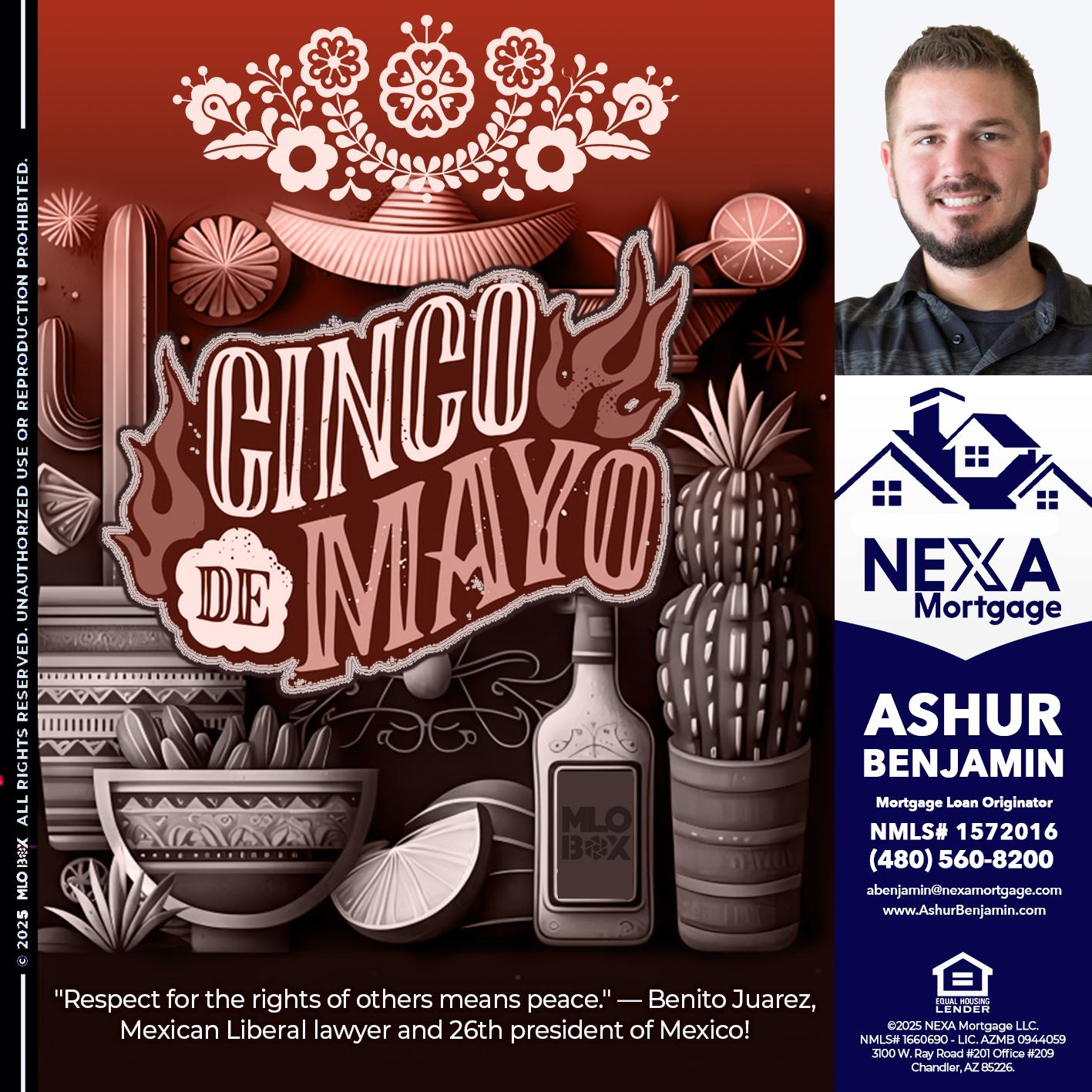 Feliz 5 de Mayo - Ashur Benjamin -Mortgage Loan Originator