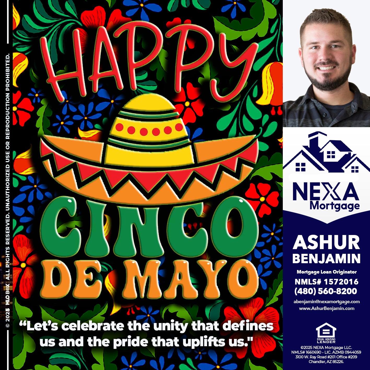 Happy 5 de Mayo - Ashur Benjamin -Mortgage Loan Originator