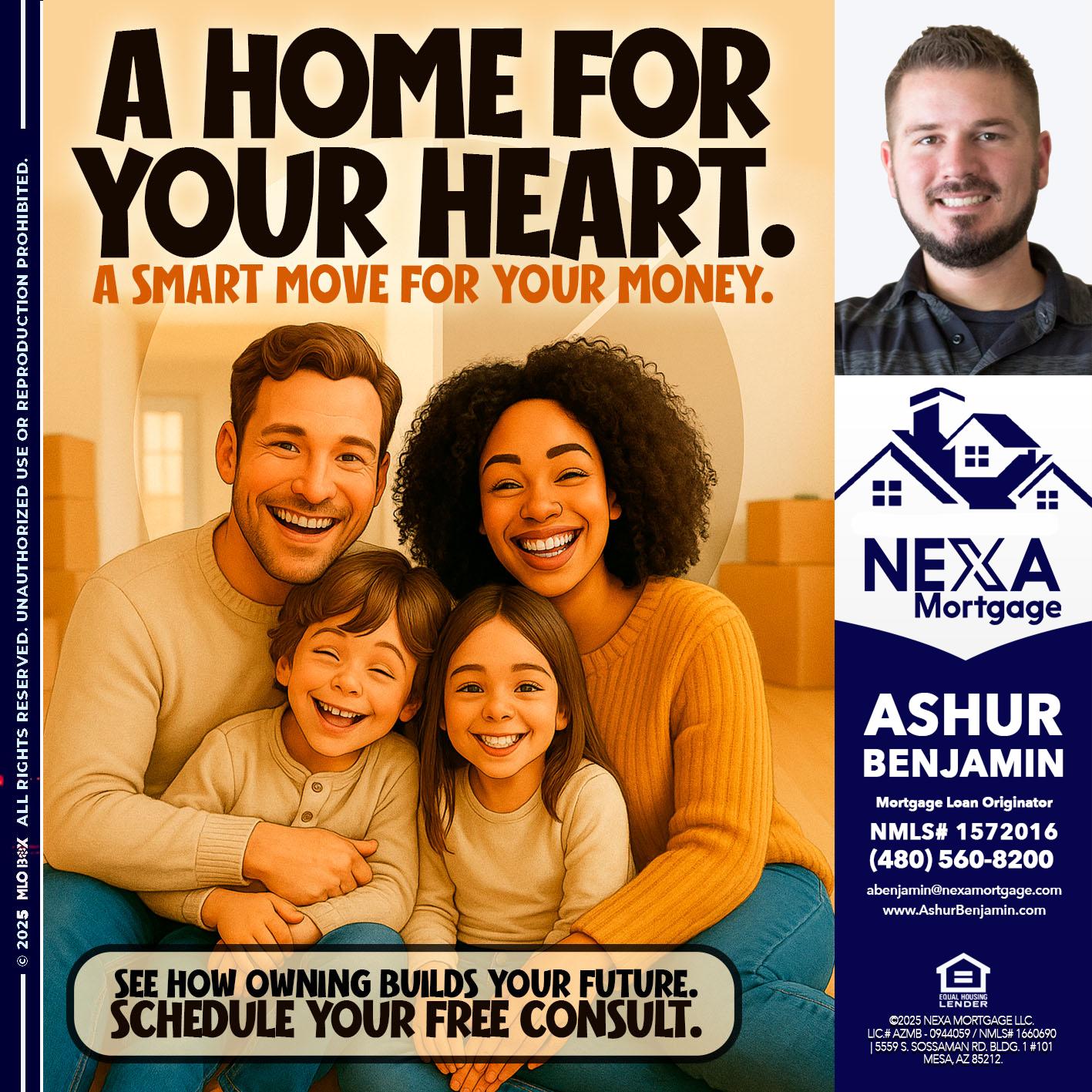 A HOME FOR - Ashur Benjamin -Mortgage Loan Originator