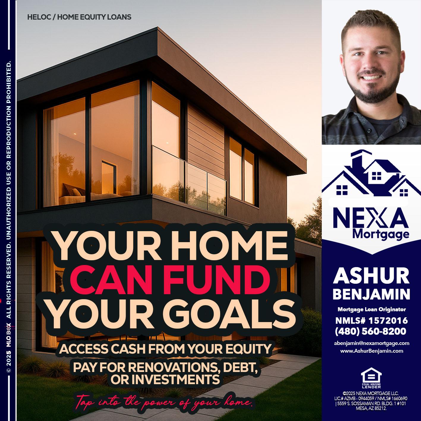 HELOC - Ashur Benjamin -Mortgage Loan Originator