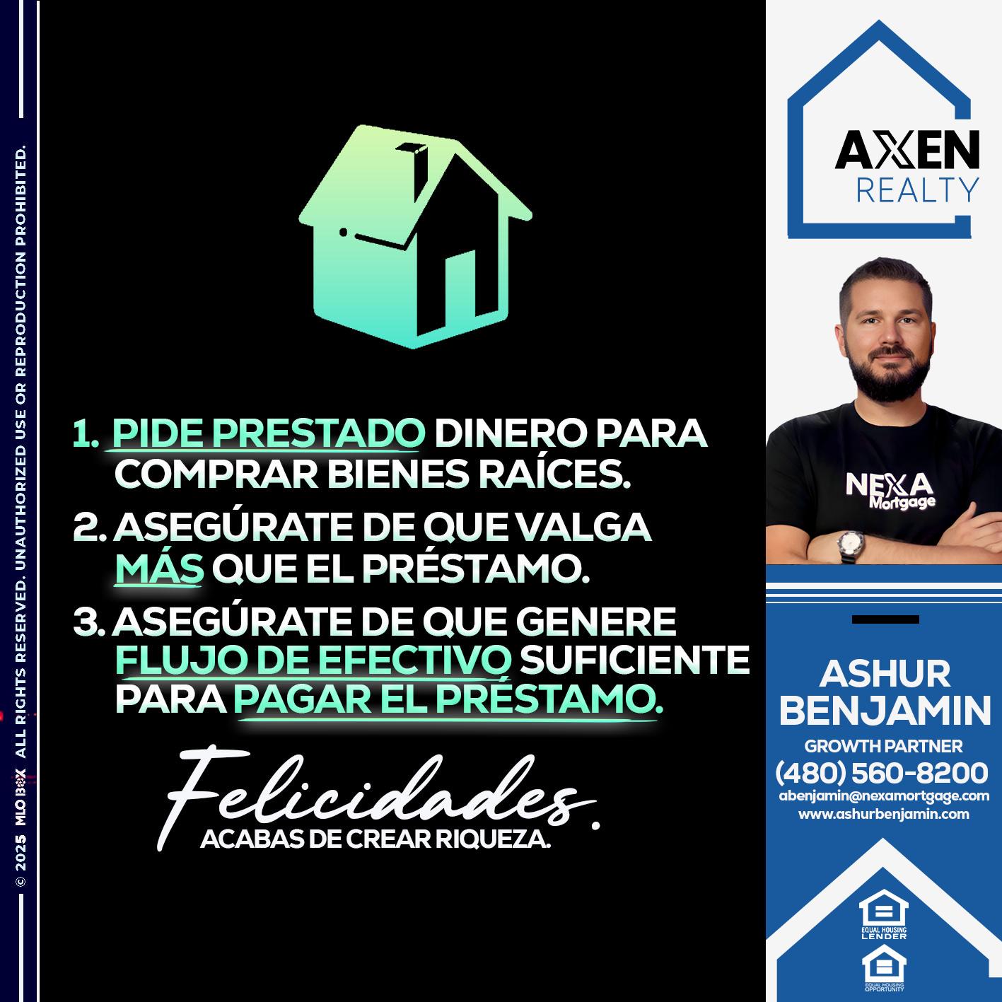 BORROW MONEY - Ashur Benjamin -Mortgage Loan Originator