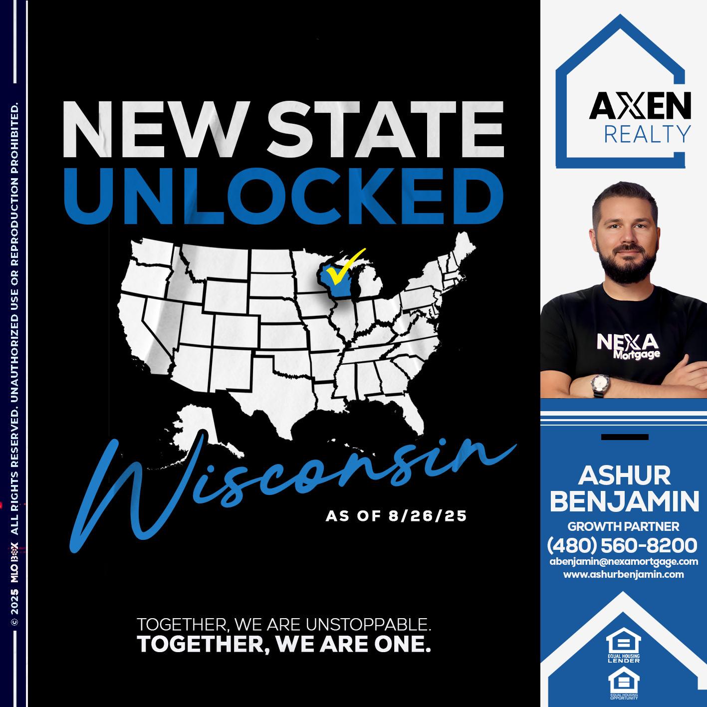 WISCONSIN - Ashur Benjamin -Mortgage Loan Originator