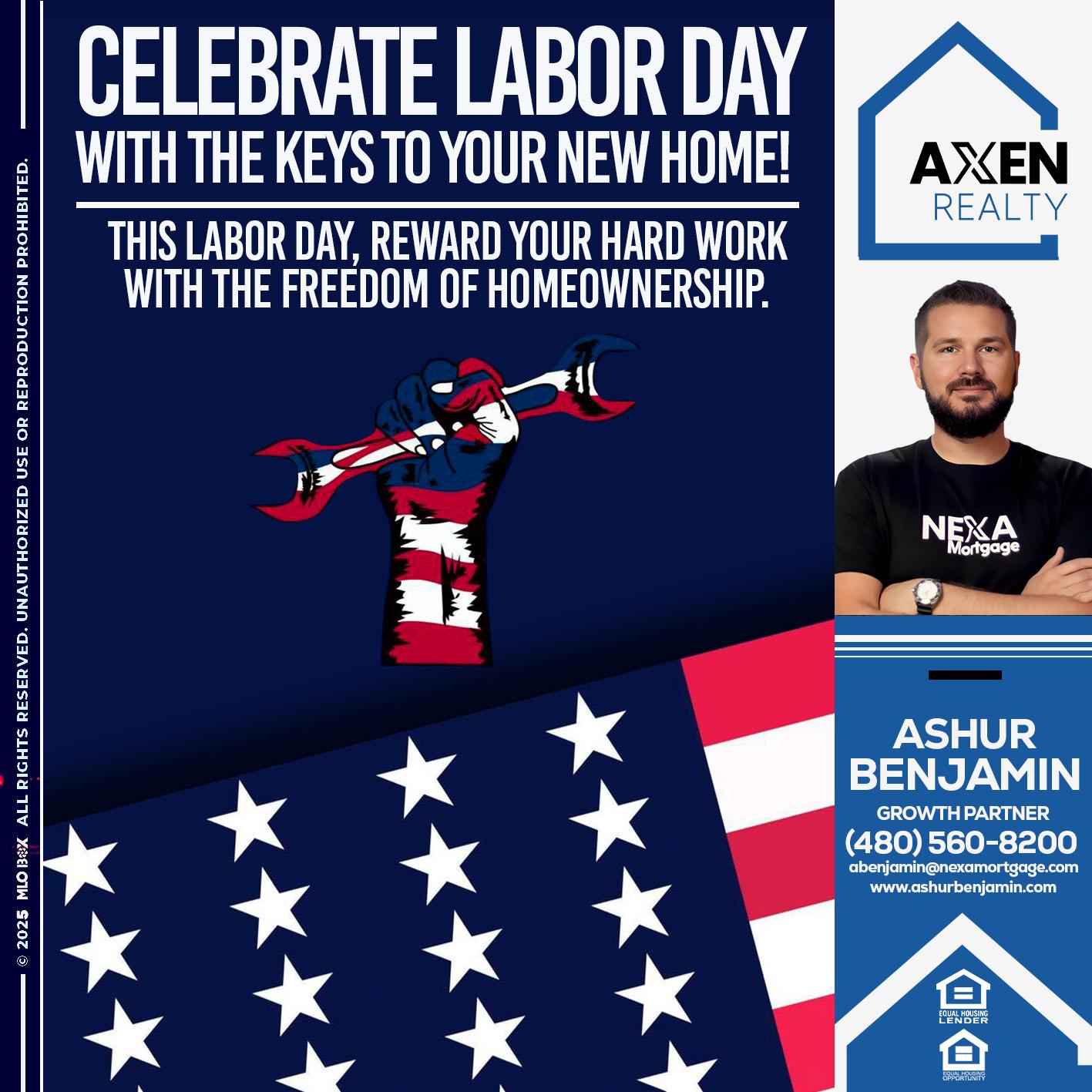 LABOR DAY - Ashur Benjamin -Mortgage Loan Originator