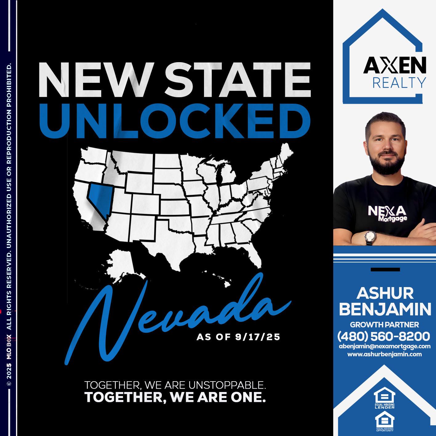 NEVADA - Ashur Benjamin -Mortgage Loan Originator