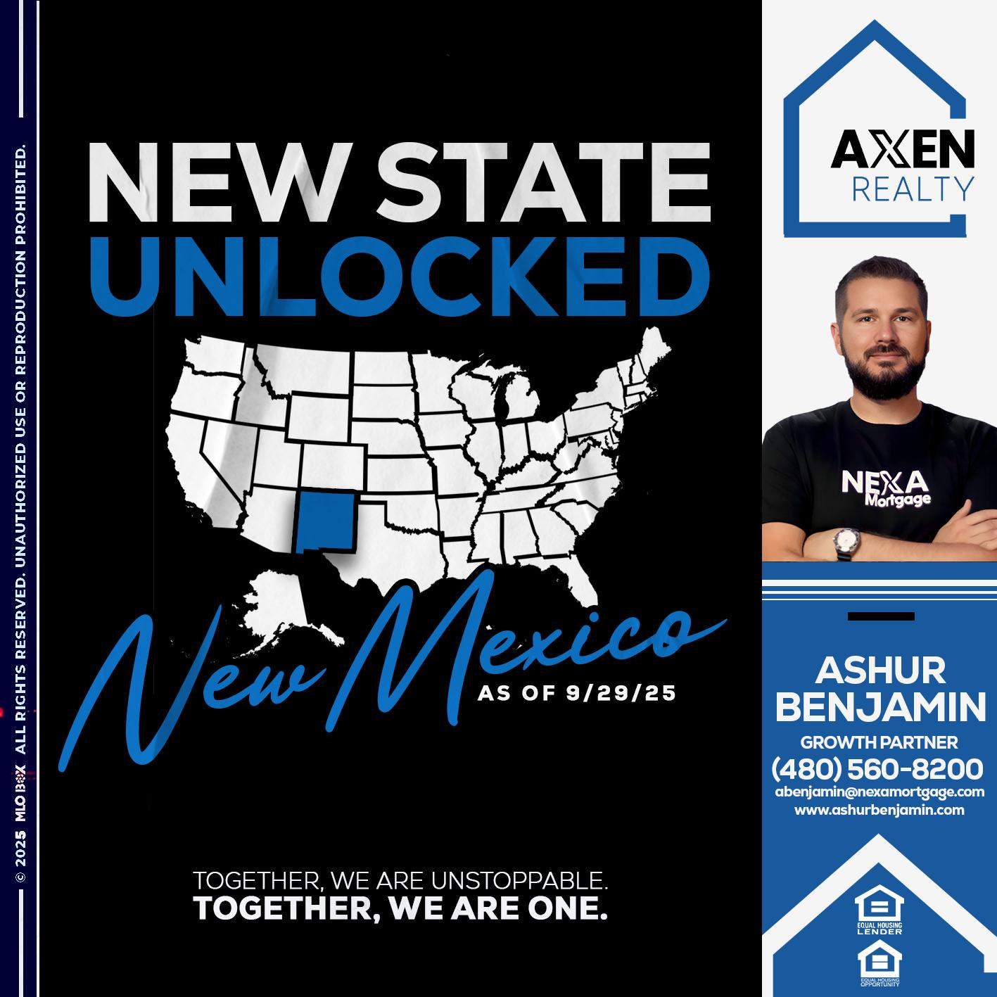 NEW MEXICO - Ashur Benjamin -Mortgage Loan Originator