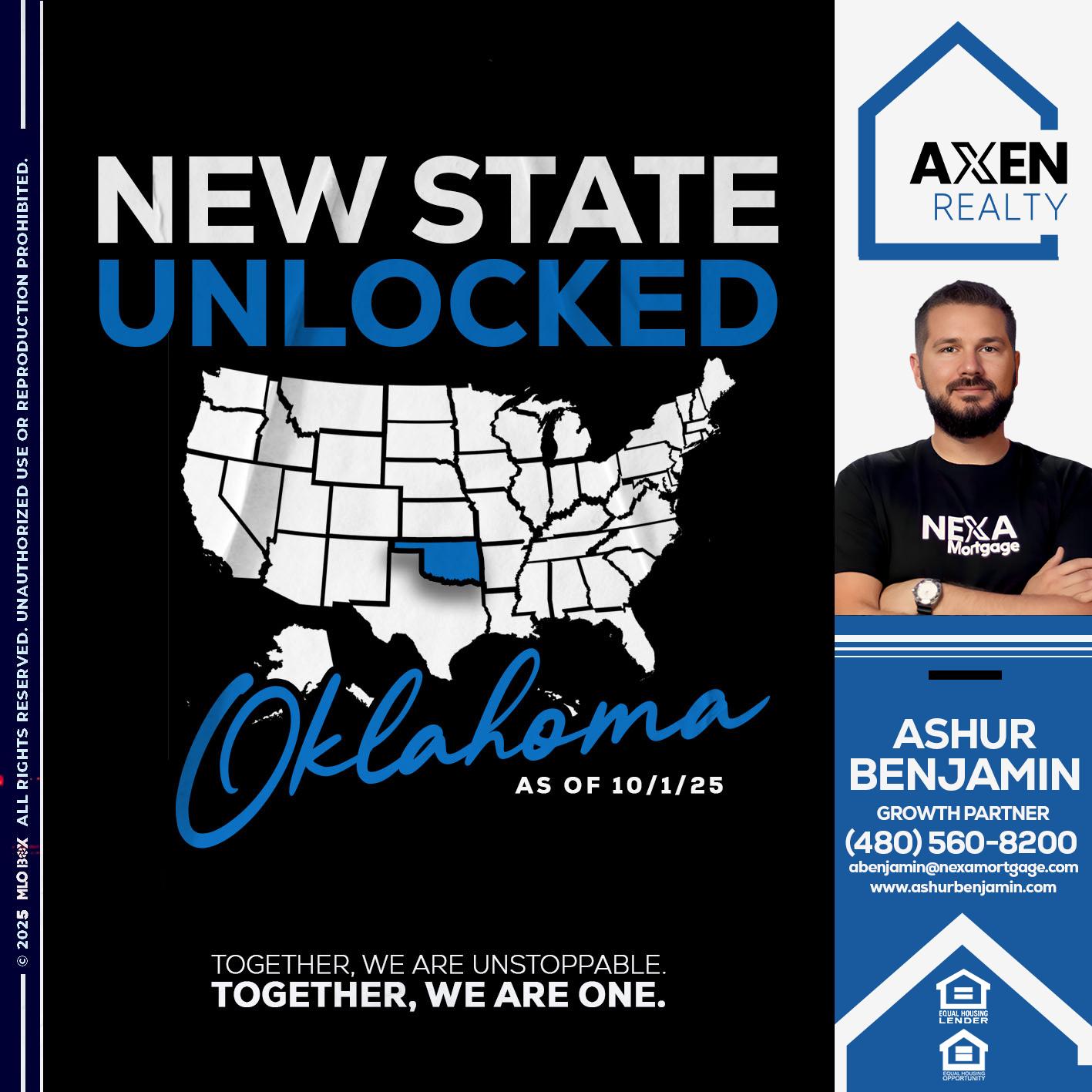 OKLAHOMA LIVE - Ashur Benjamin -Mortgage Loan Originator