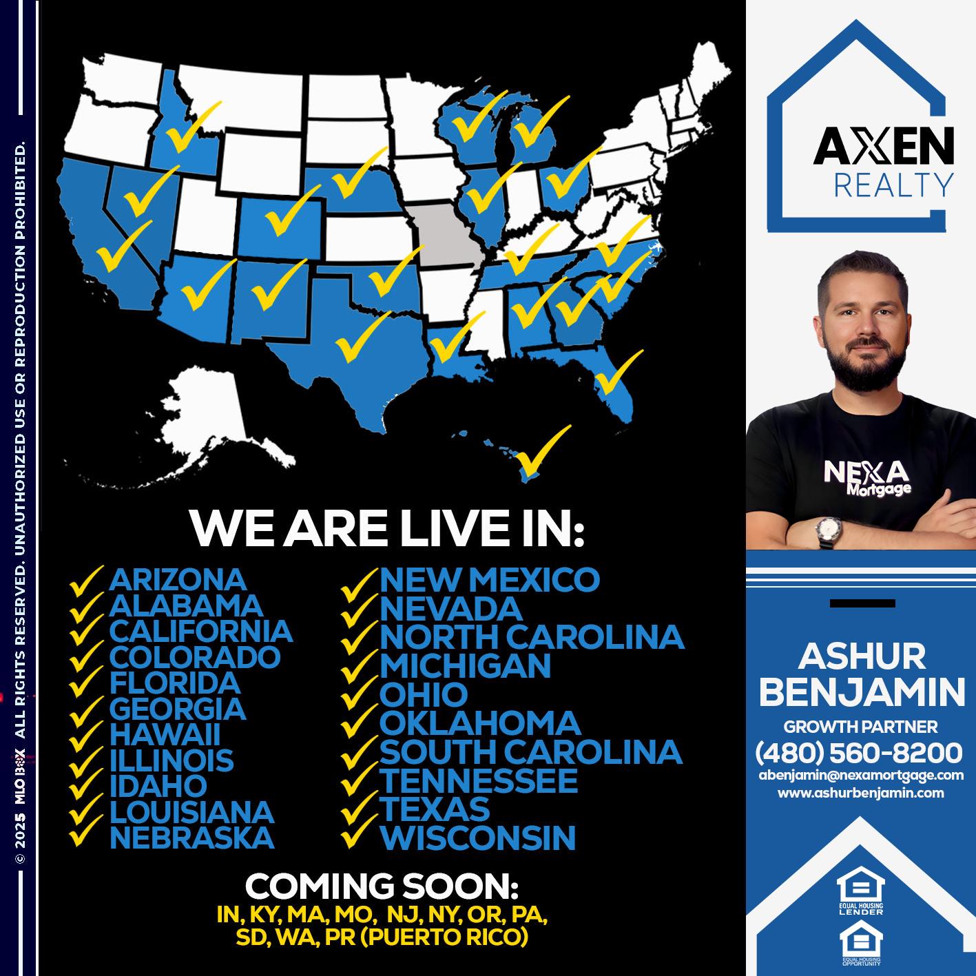 WE ARE LIVE IN HAWAII - Ashur Benjamin -Mortgage Loan Originator