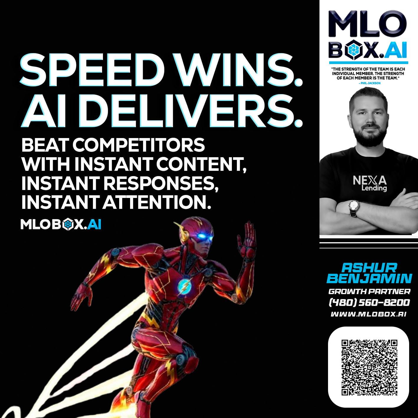 SPEED WINS - Ashur Benjamin -Mortgage Loan Originator