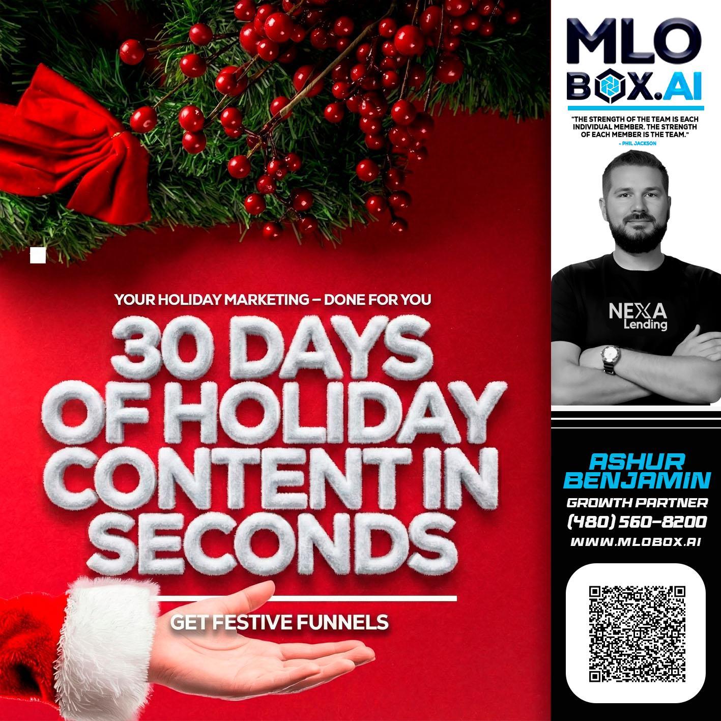 30 DAYS - Ashur Benjamin -Mortgage Loan Originator