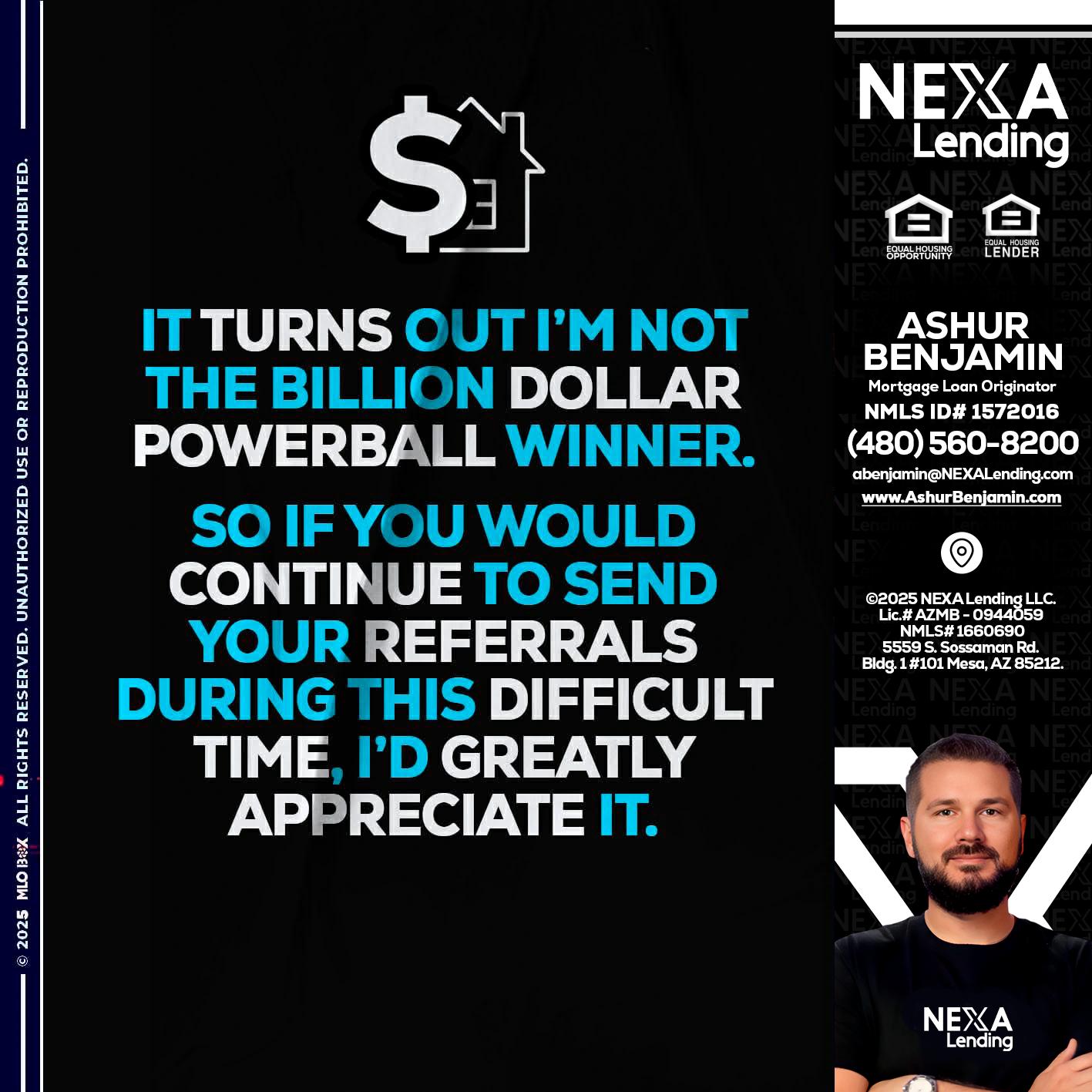 IT TURNS - Ashur Benjamin -Mortgage Loan Originator