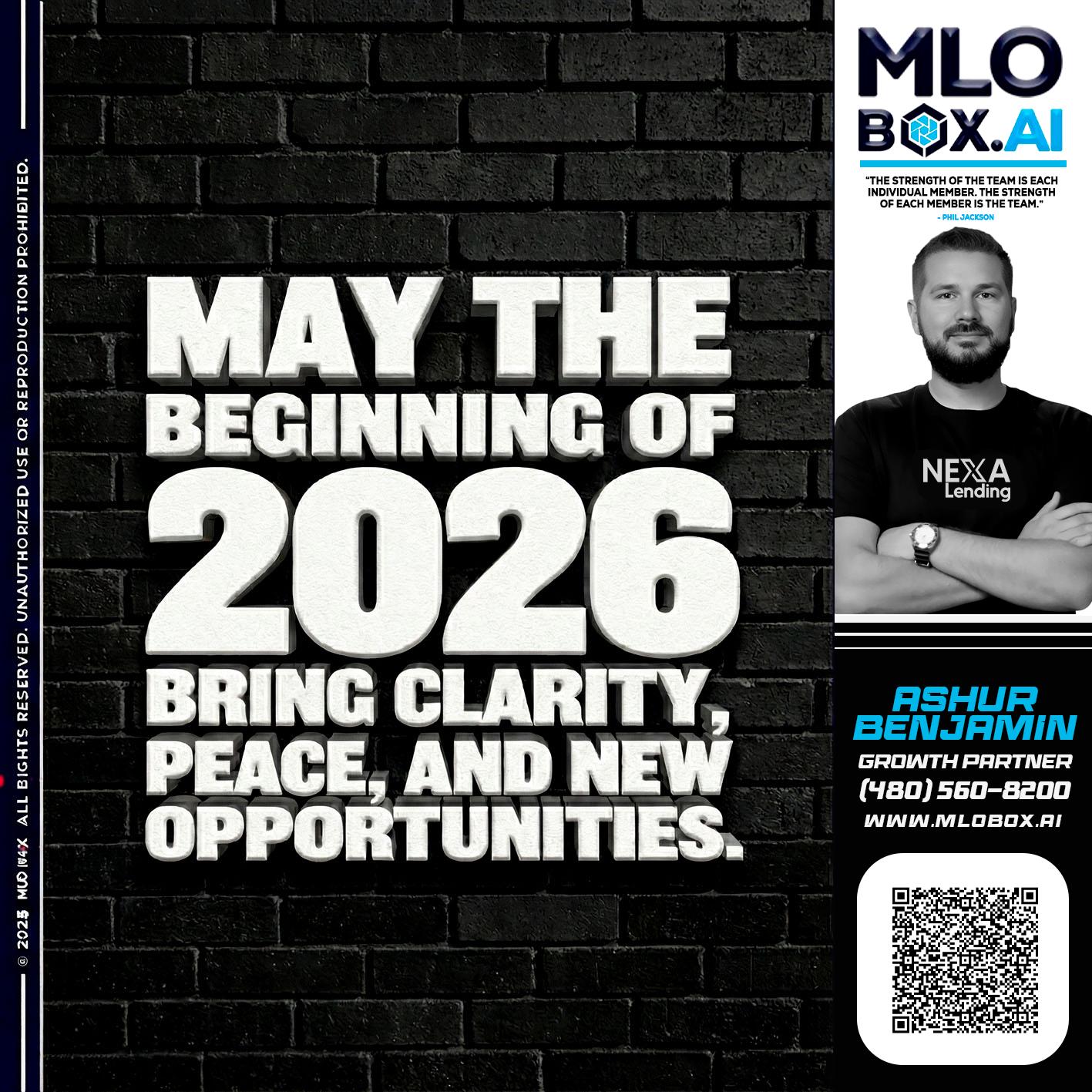 MAY THE 2026 - Ashur Benjamin -Mortgage Loan Originator