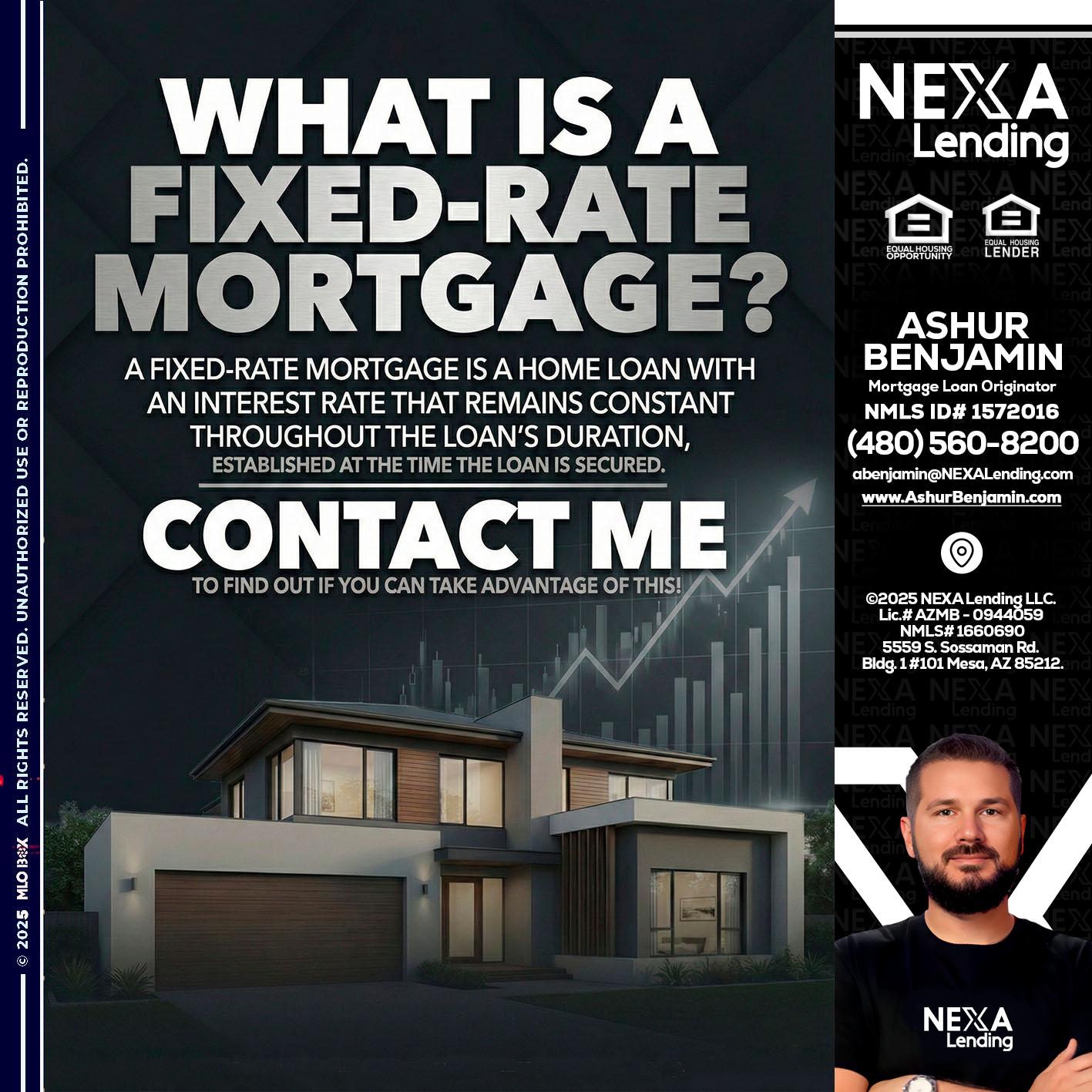 WHAT IS A - Ashur Benjamin -Mortgage Loan Originator