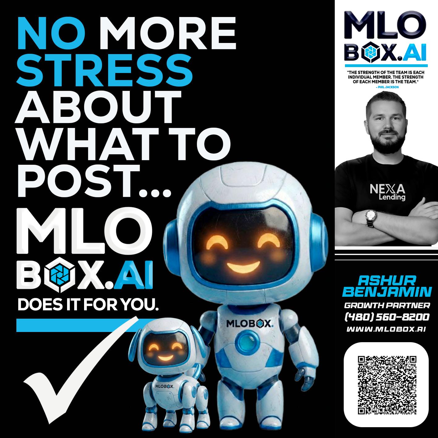 NO MORE STRESS - Ashur Benjamin -Mortgage Loan Originator