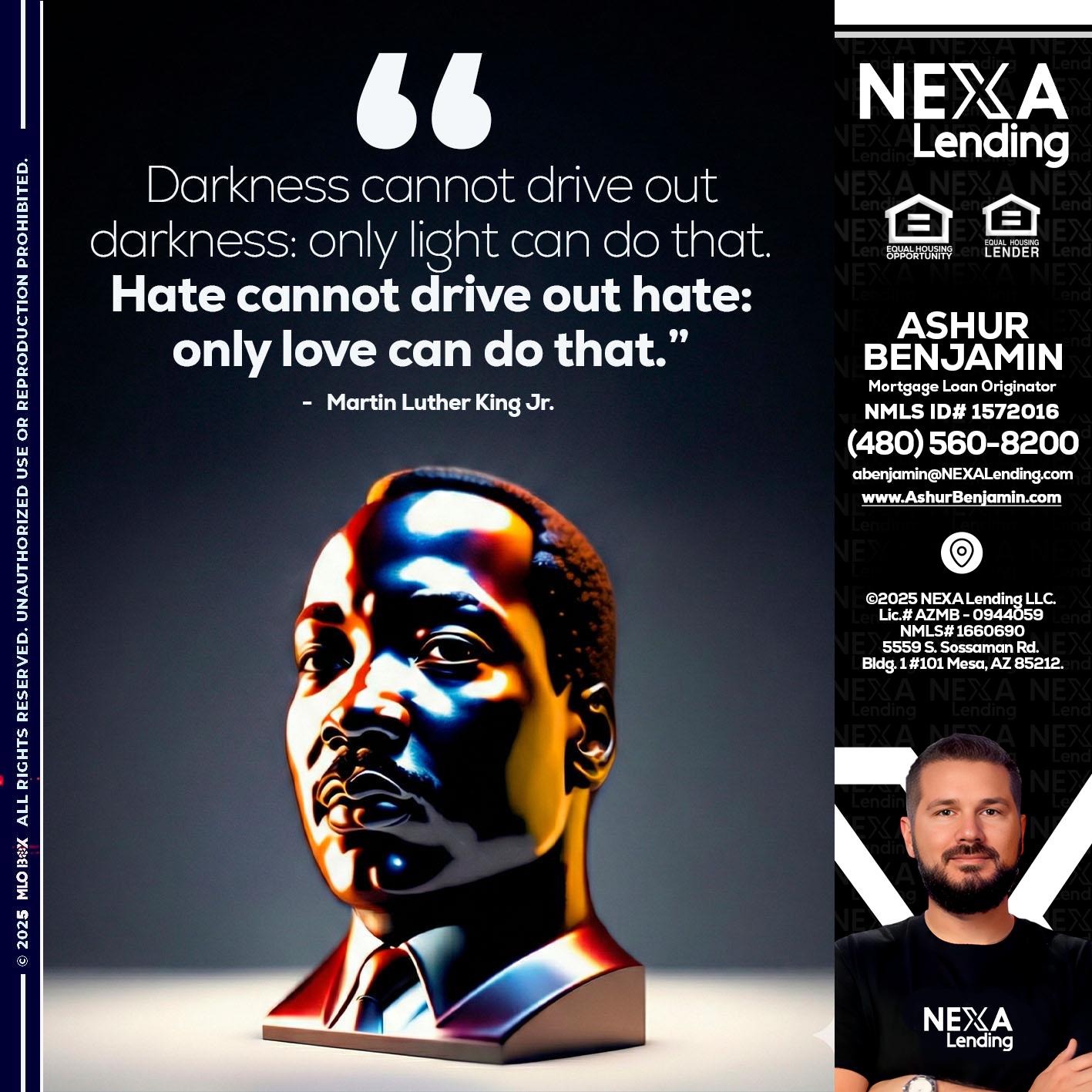 MLK 2026 - Ashur Benjamin -Mortgage Loan Originator