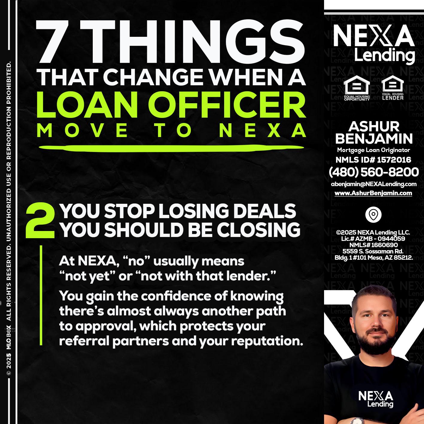 7 THINGS (2) - Ashur Benjamin -Mortgage Loan Originator