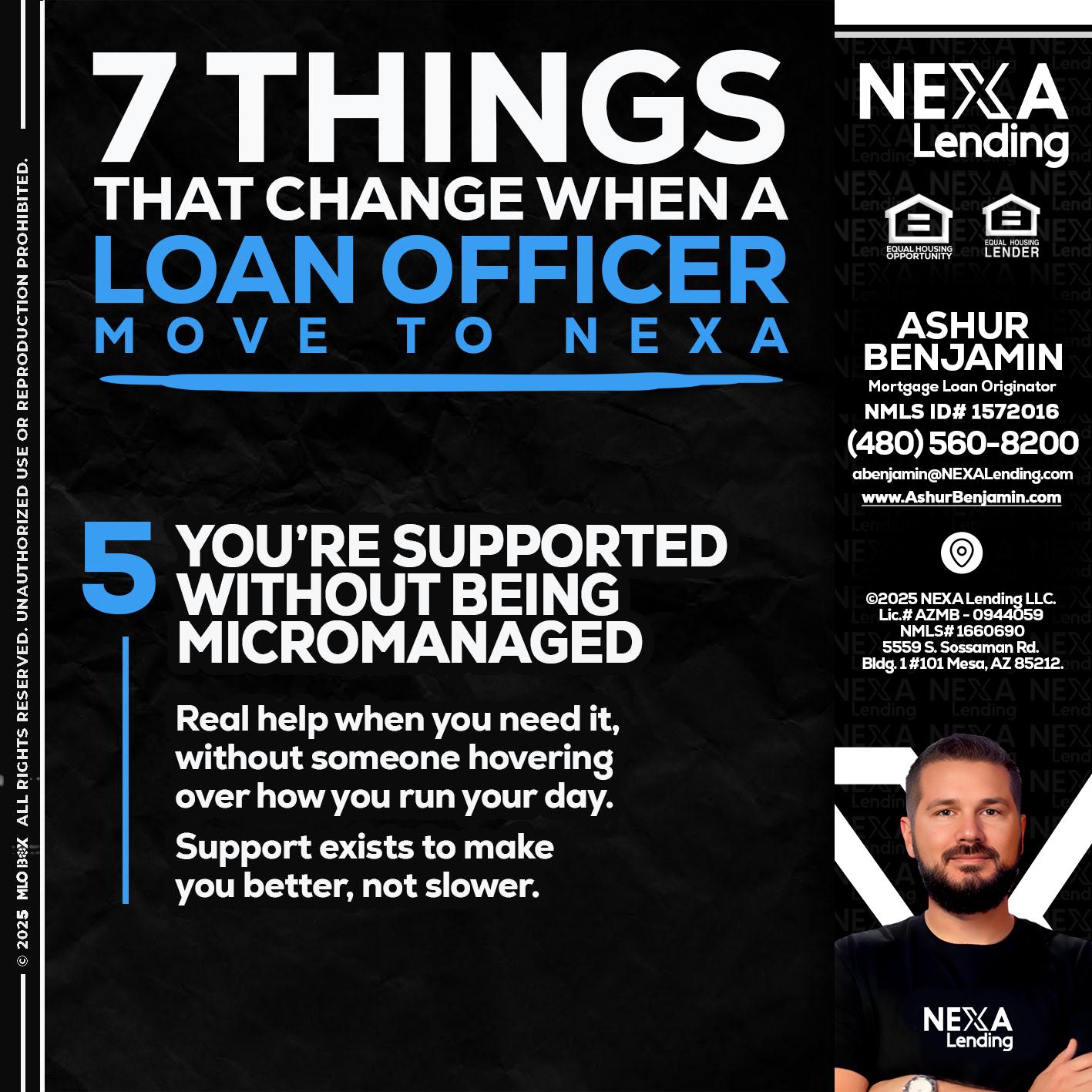 7 THINGS (5) - Ashur Benjamin -Mortgage Loan Originator
