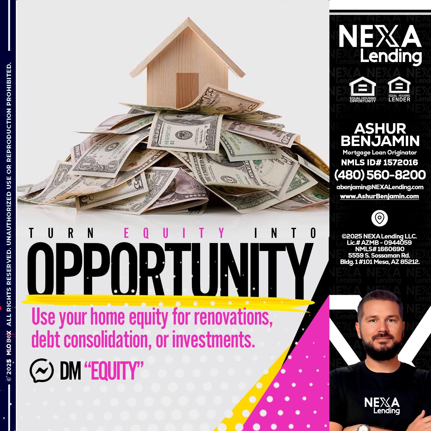 opportunity - Ashur Benjamin -Mortgage Loan Originator