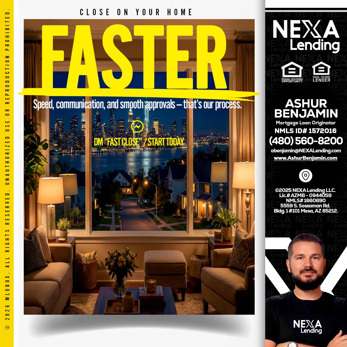 FASTER - Ashur Benjamin -Mortgage Loan Originator