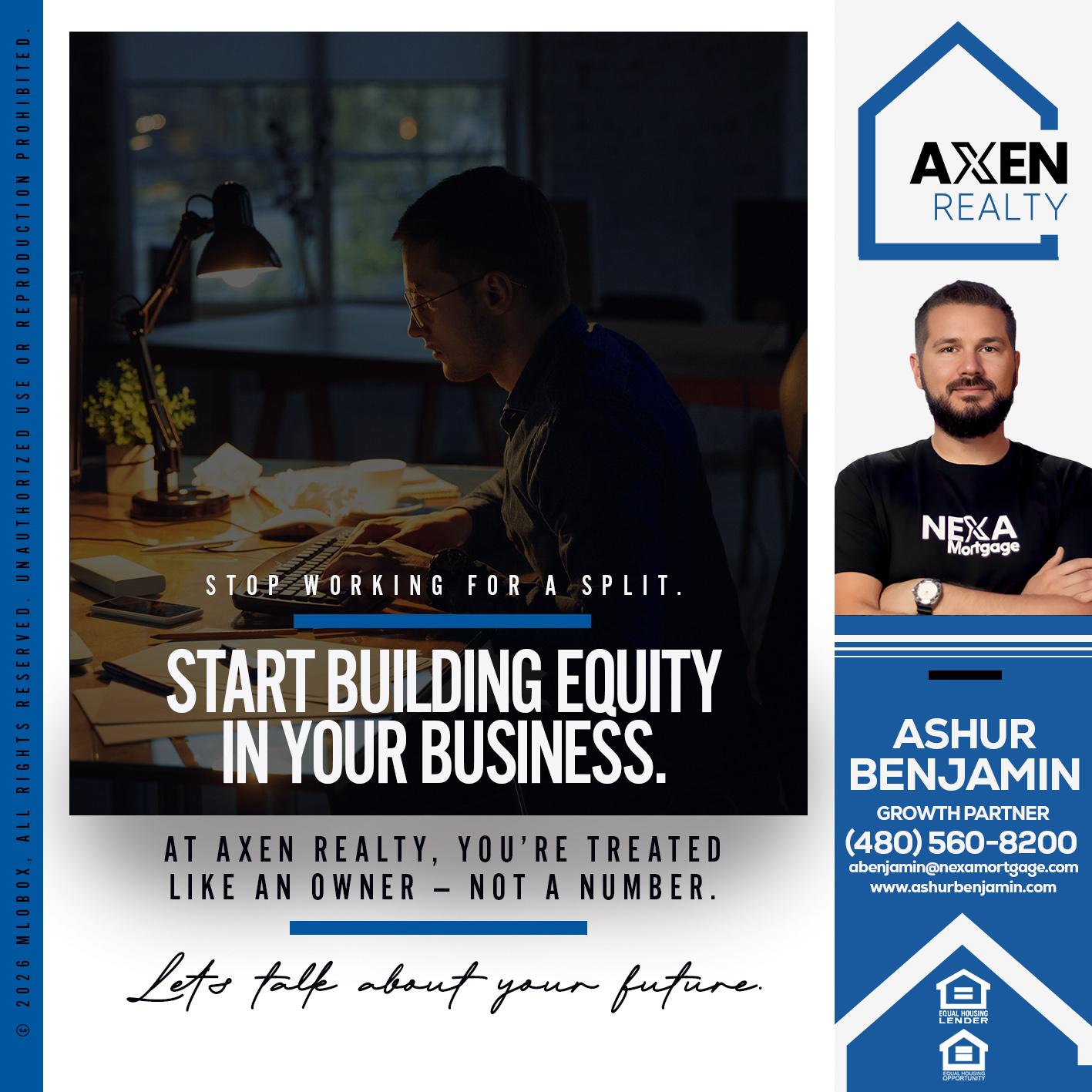 STOP WORKING FOR - Ashur Benjamin -Mortgage Loan Originator