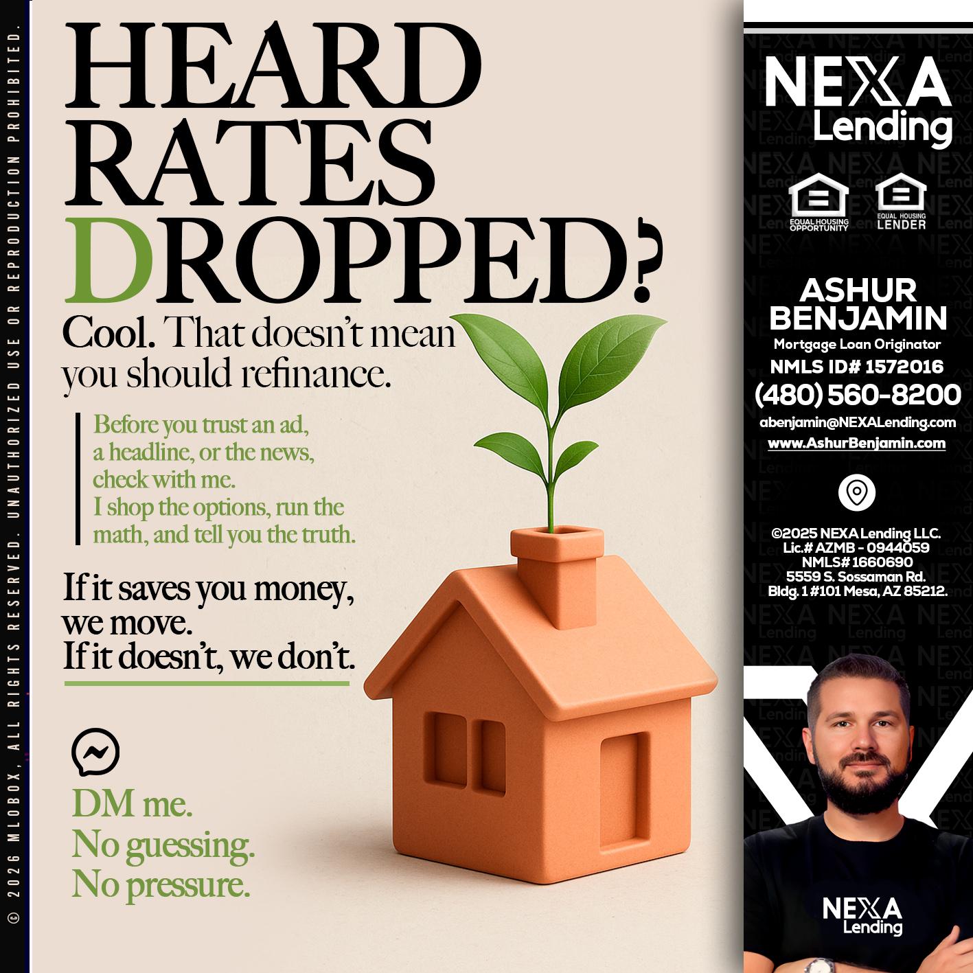 HEARD RATES - Ashur Benjamin -Mortgage Loan Originator