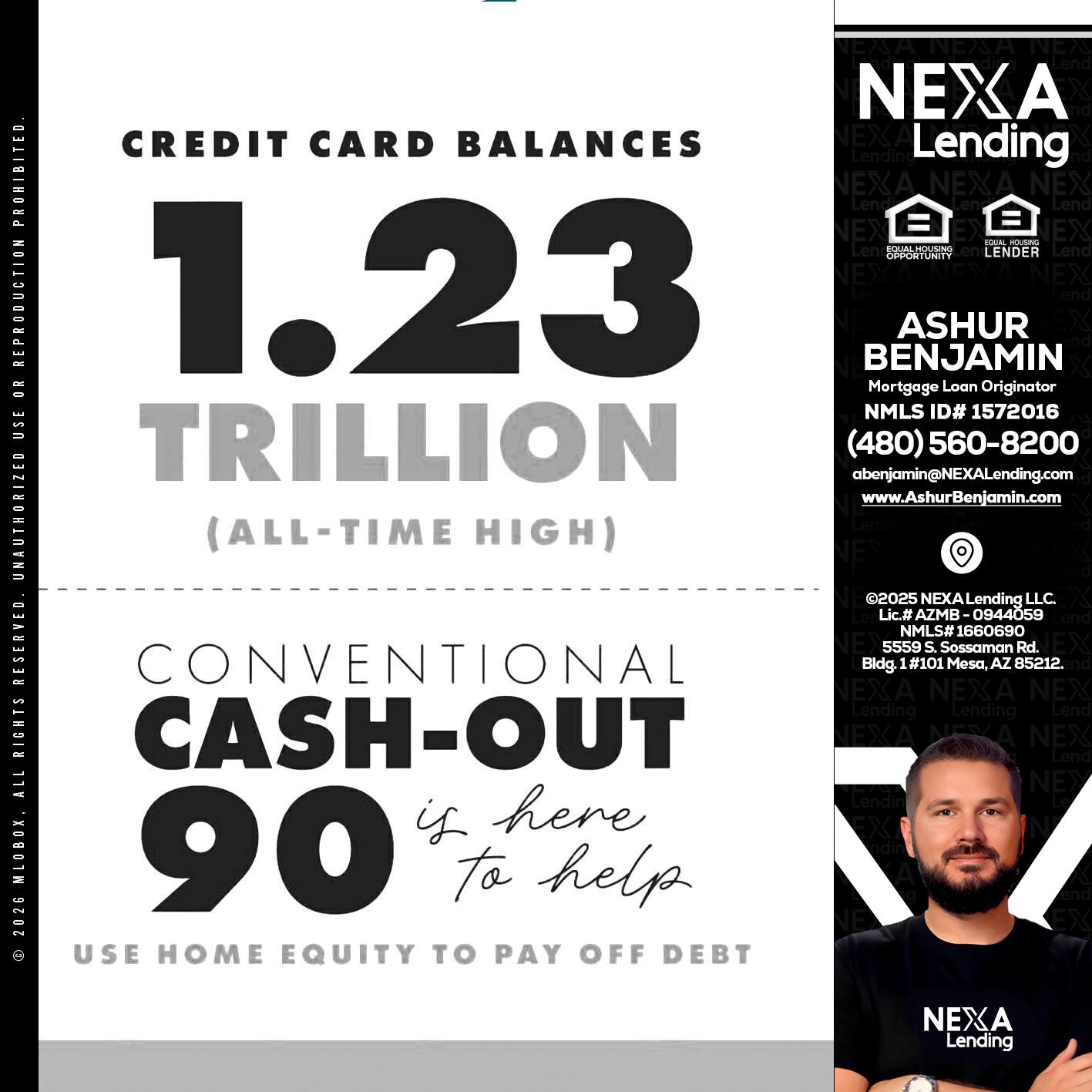 CREDIT CARD BALANCE - Ashur Benjamin -Mortgage Loan Originator