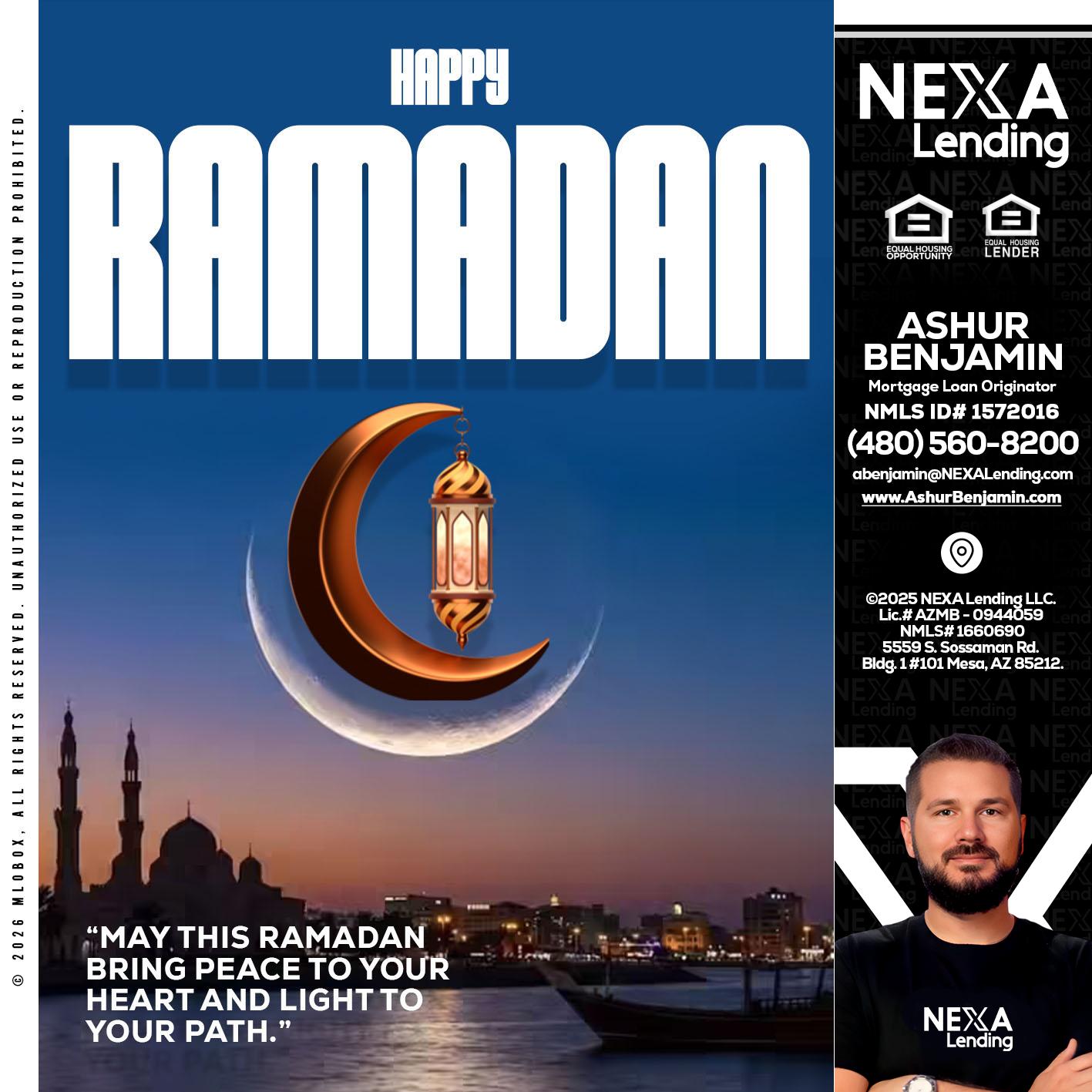 RAMADAN - Ashur Benjamin -Mortgage Loan Originator