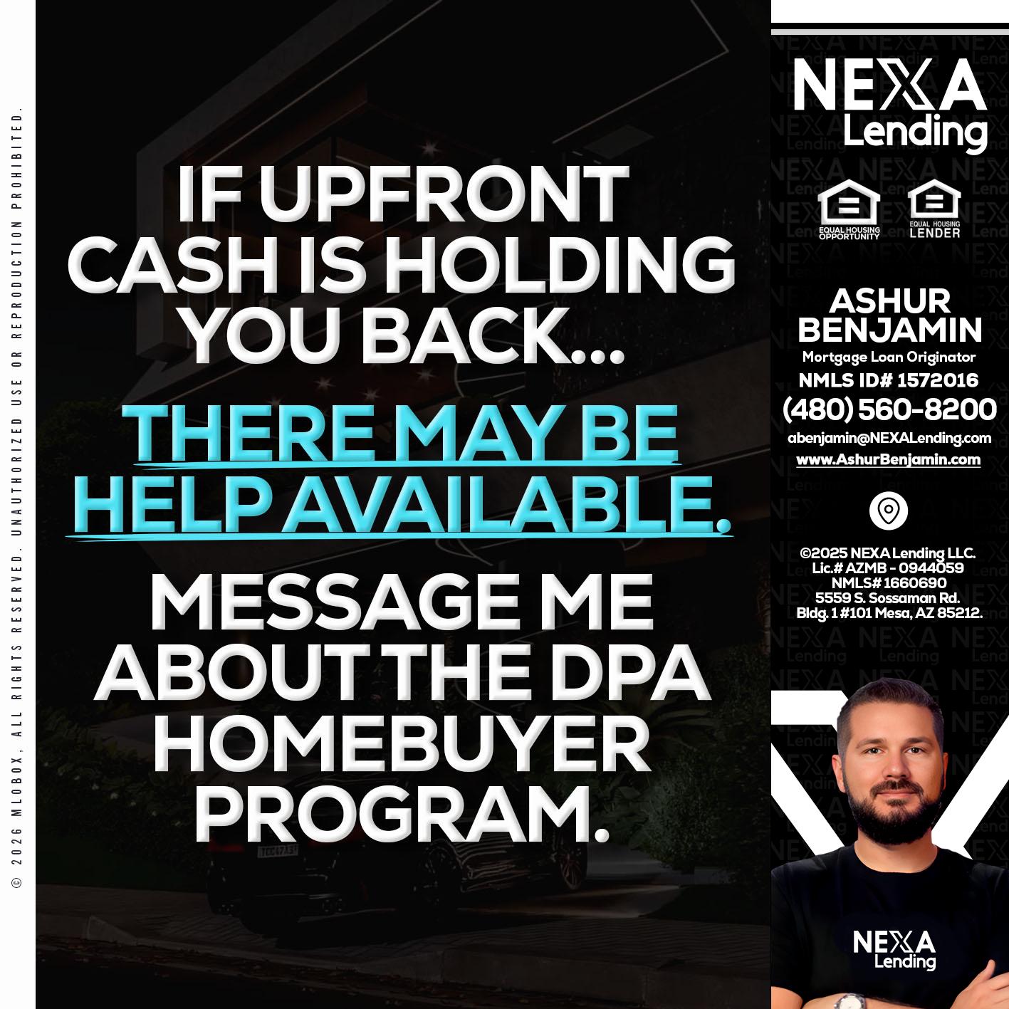 IF UPFRONT - Ashur Benjamin -Mortgage Loan Originator