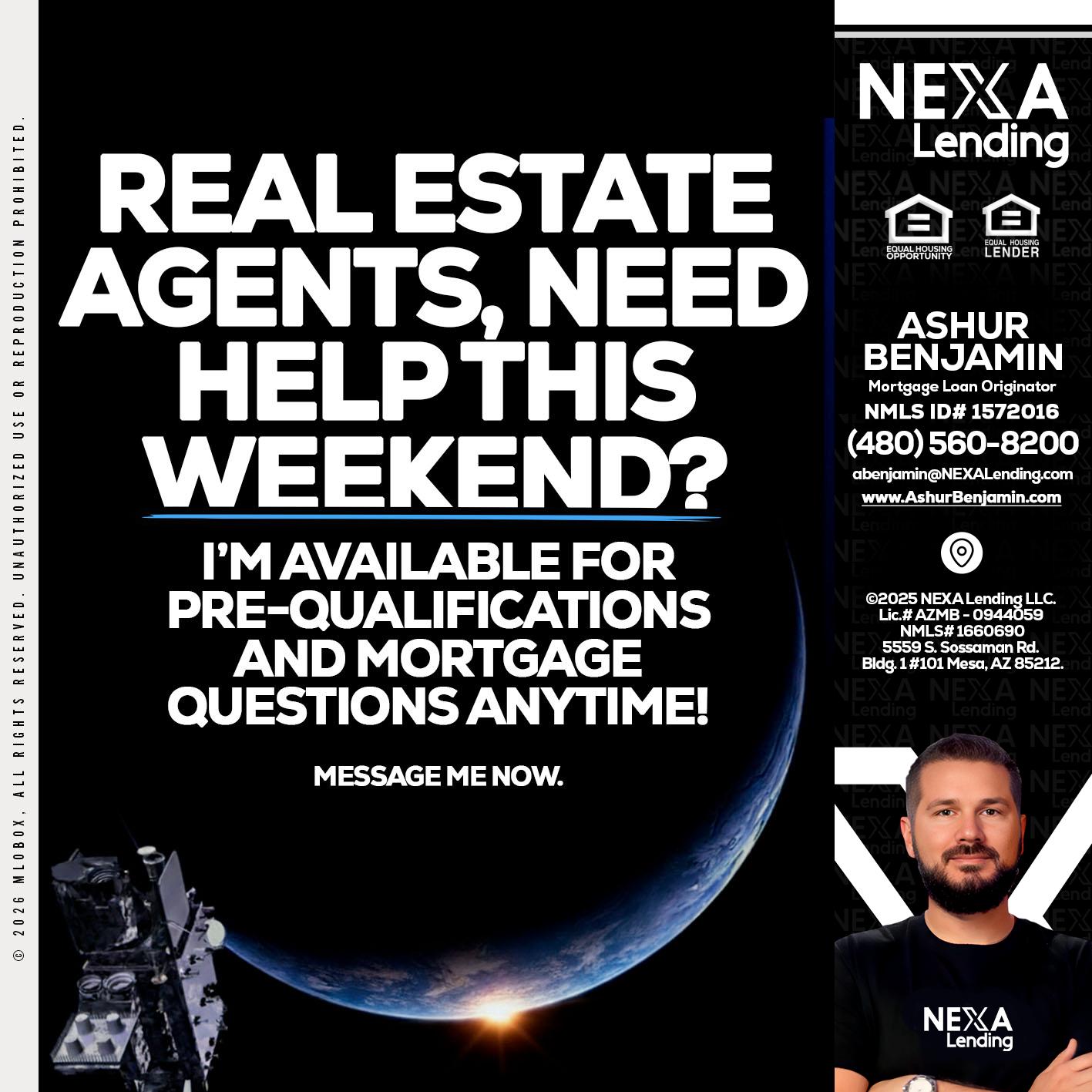 REAL ESTATE AGENTS - Ashur Benjamin -Mortgage Loan Originator