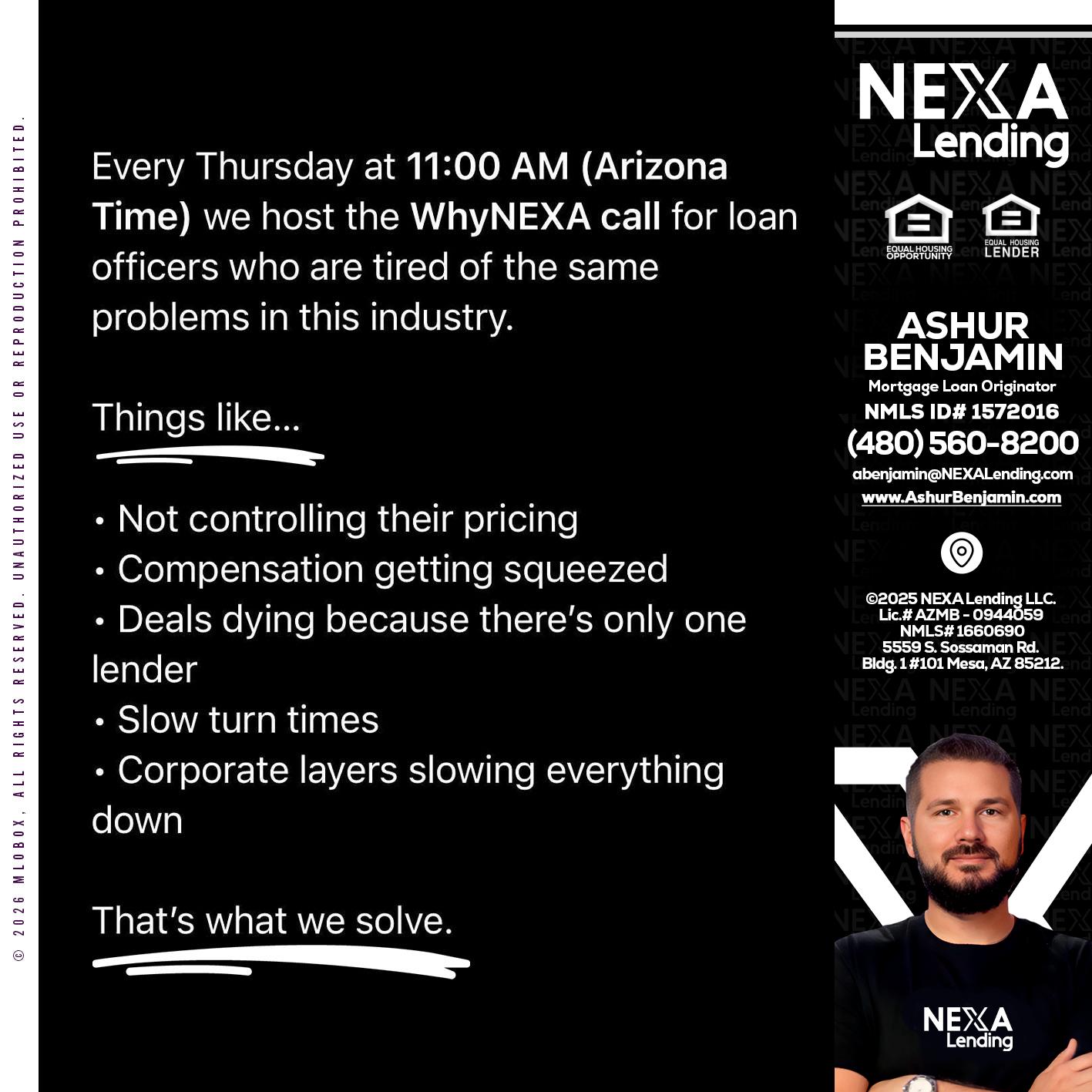 WHY NEXA - Ashur Benjamin -Mortgage Loan Originator