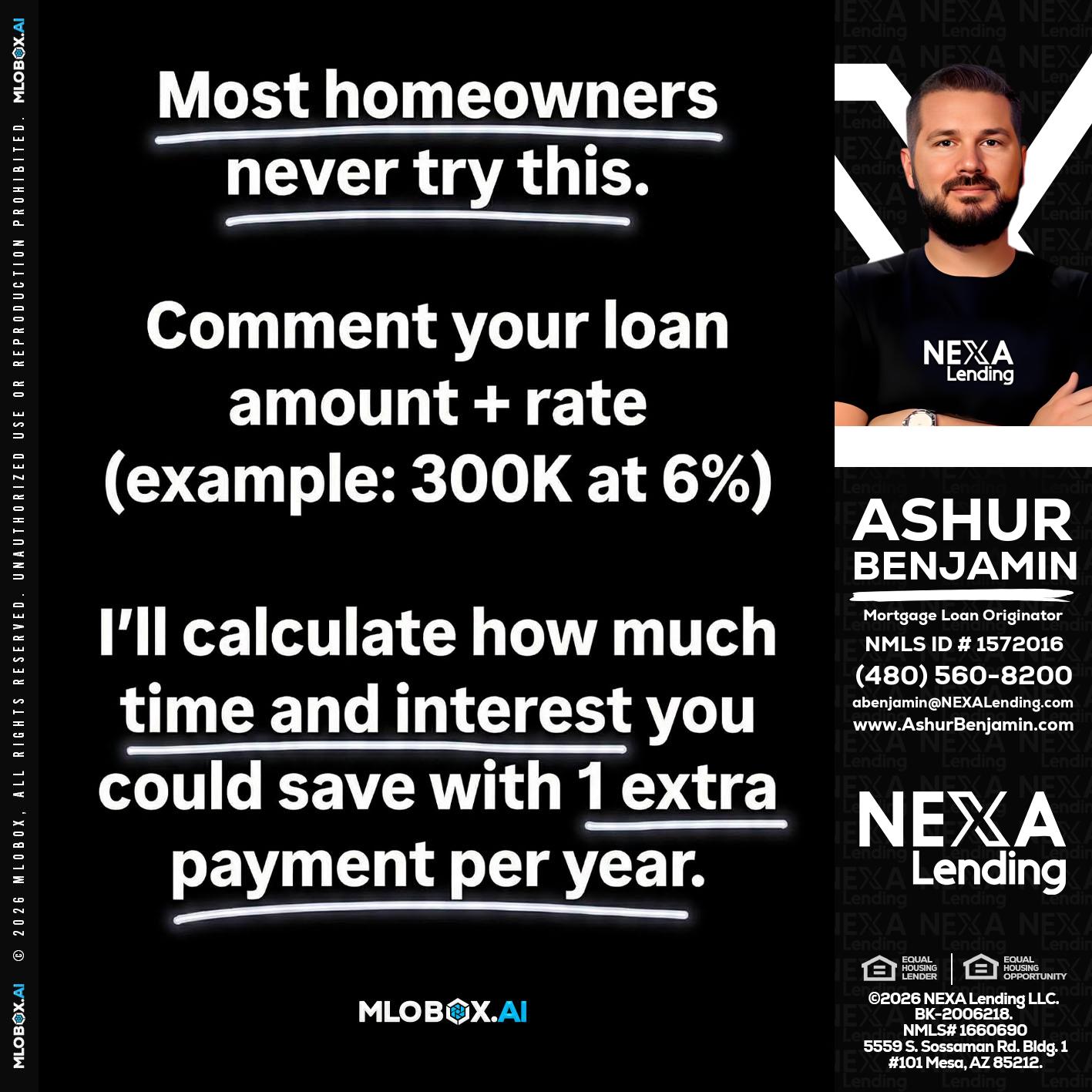 most owners - Ashur Benjamin -Mortgage Loan Originator