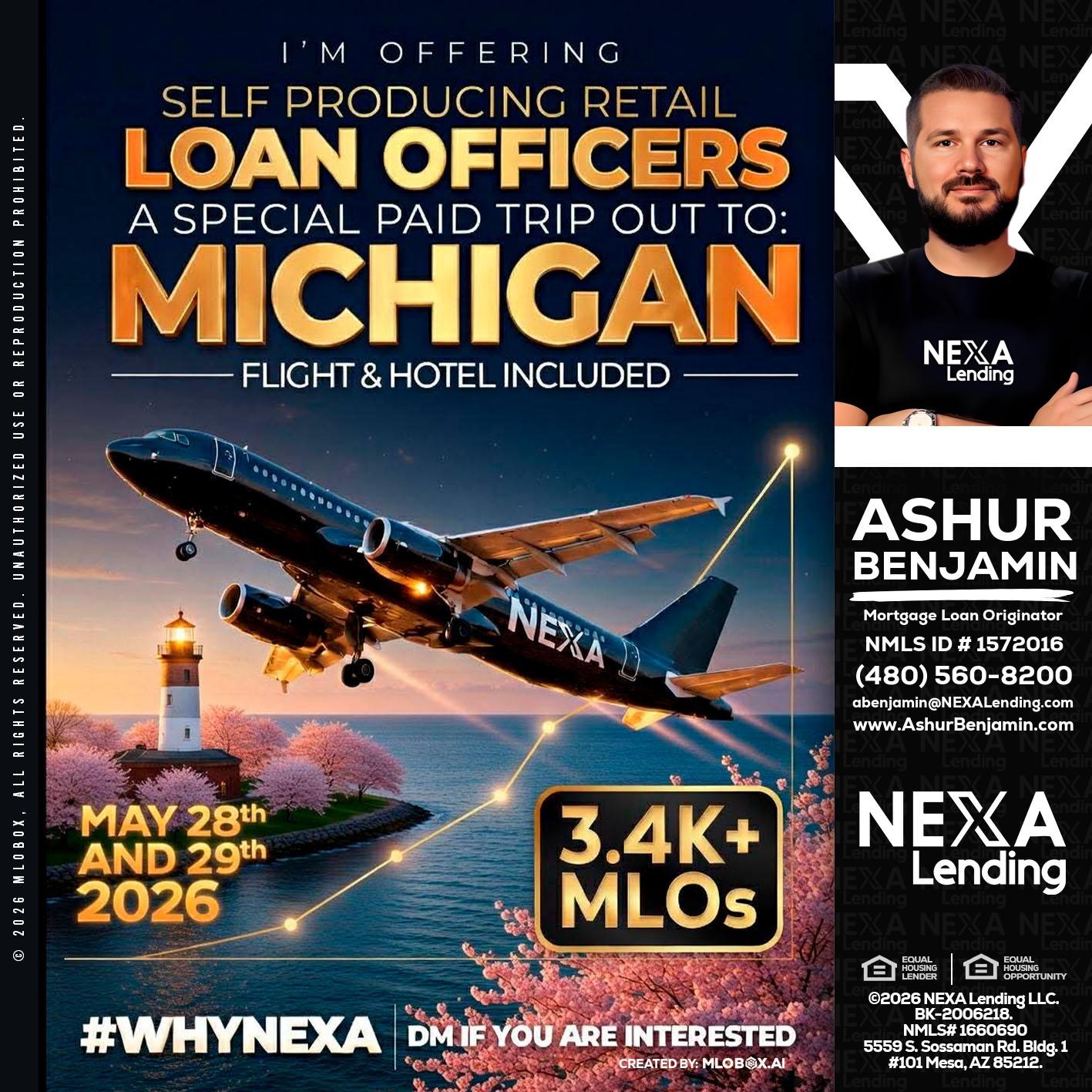MICHIGAN TRIP - Ashur Benjamin -Mortgage Loan Originator