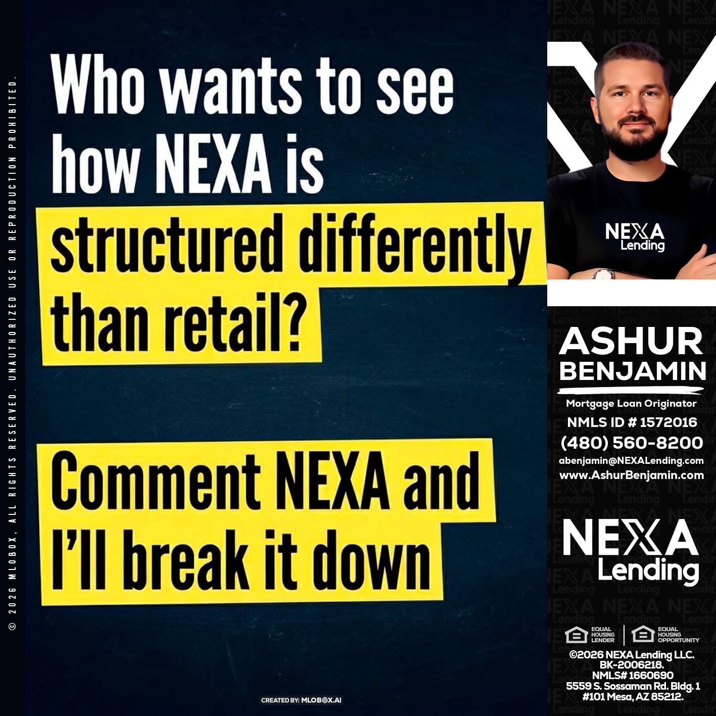 who want to see - Ashur Benjamin -Mortgage Loan Originator