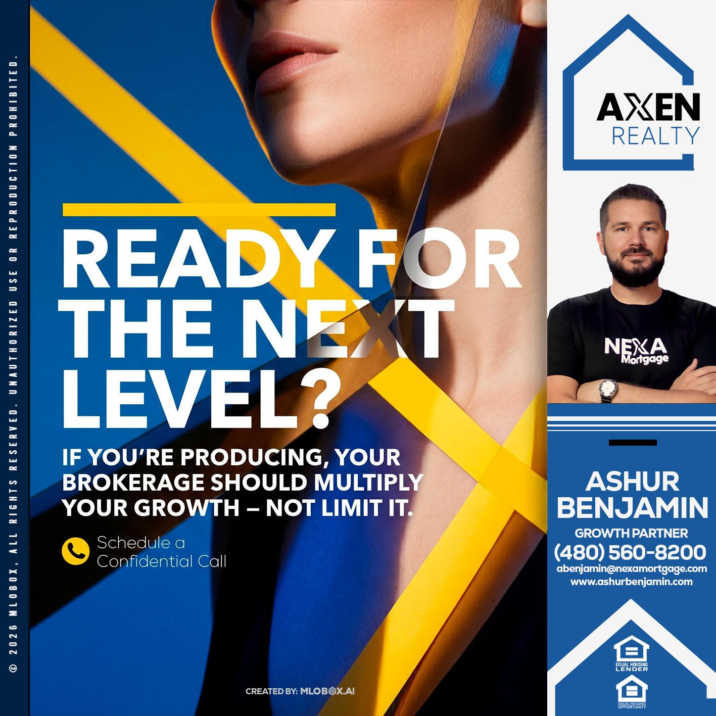 ready for the next - Ashur Benjamin -Mortgage Loan Originator