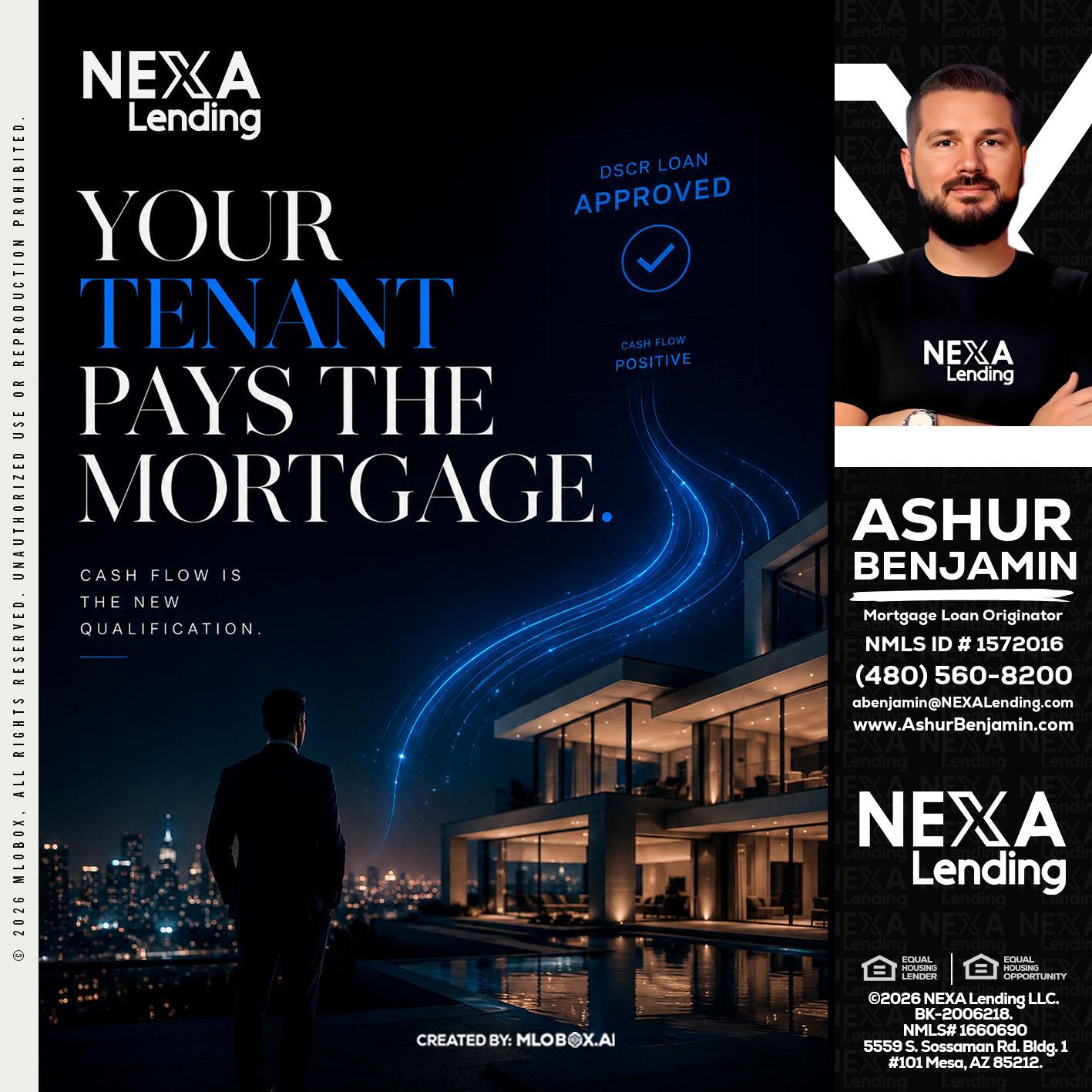 DSCR LOANS - Ashur Benjamin -Mortgage Loan Originator