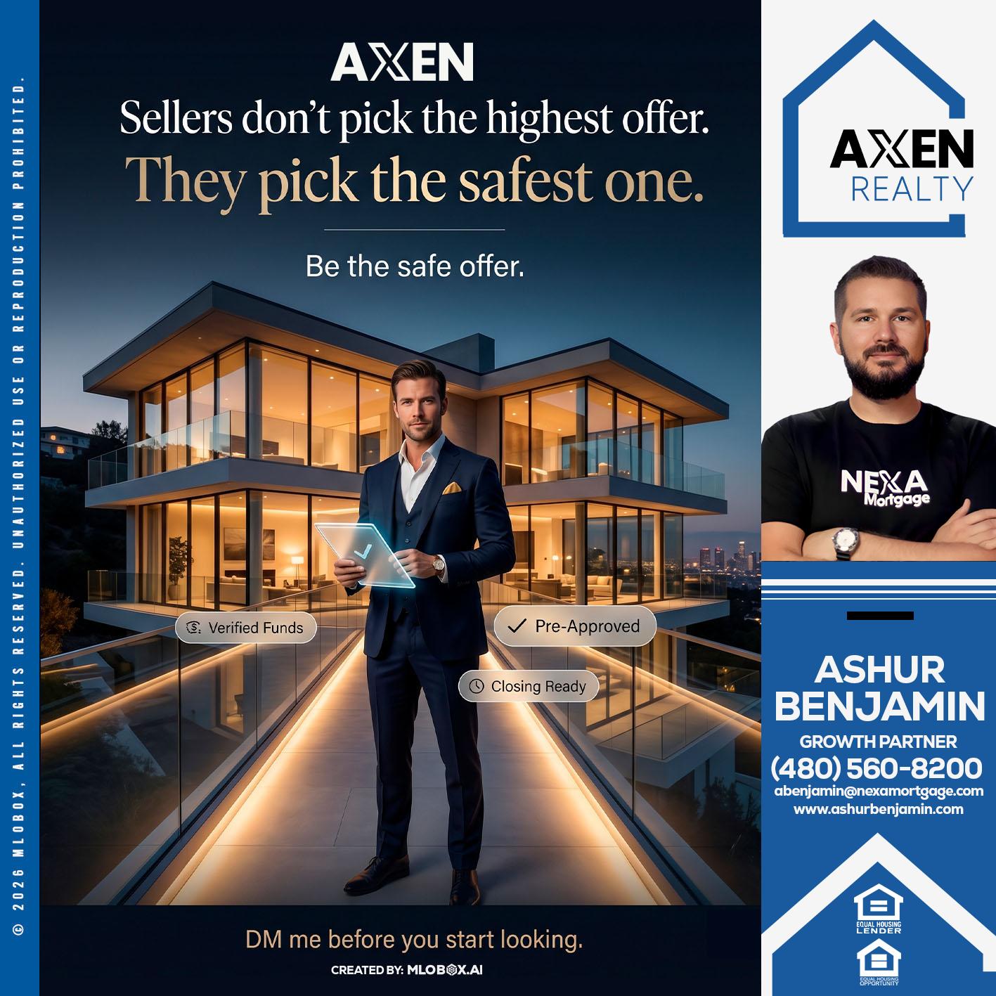 sellers don't - Ashur Benjamin -Mortgage Loan Originator