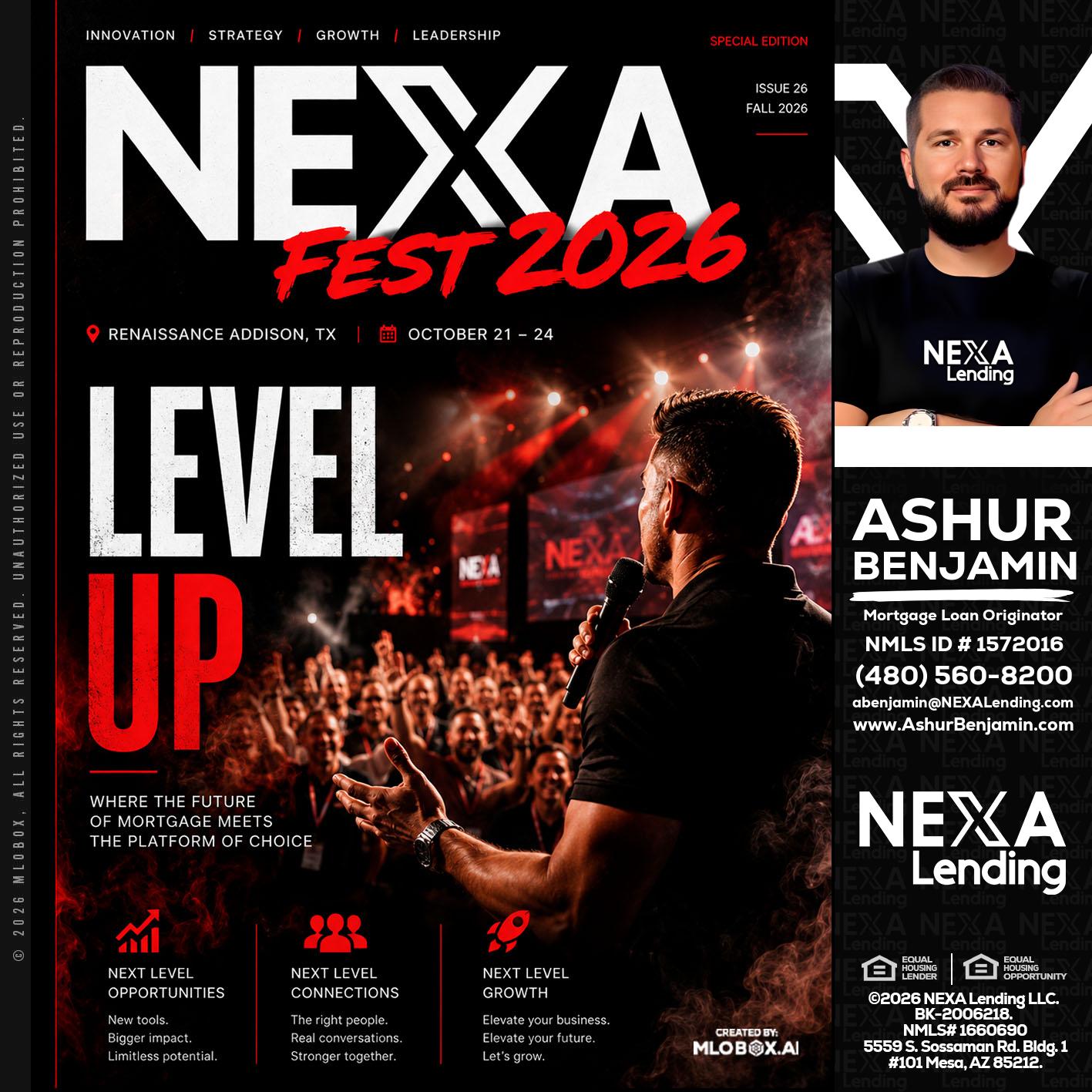 NEXA FEST 2026 - Ashur Benjamin -Mortgage Loan Originator