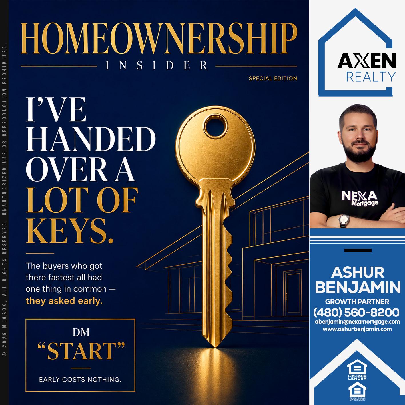 HOMEOWNERSHIP - Ashur Benjamin -Mortgage Loan Originator