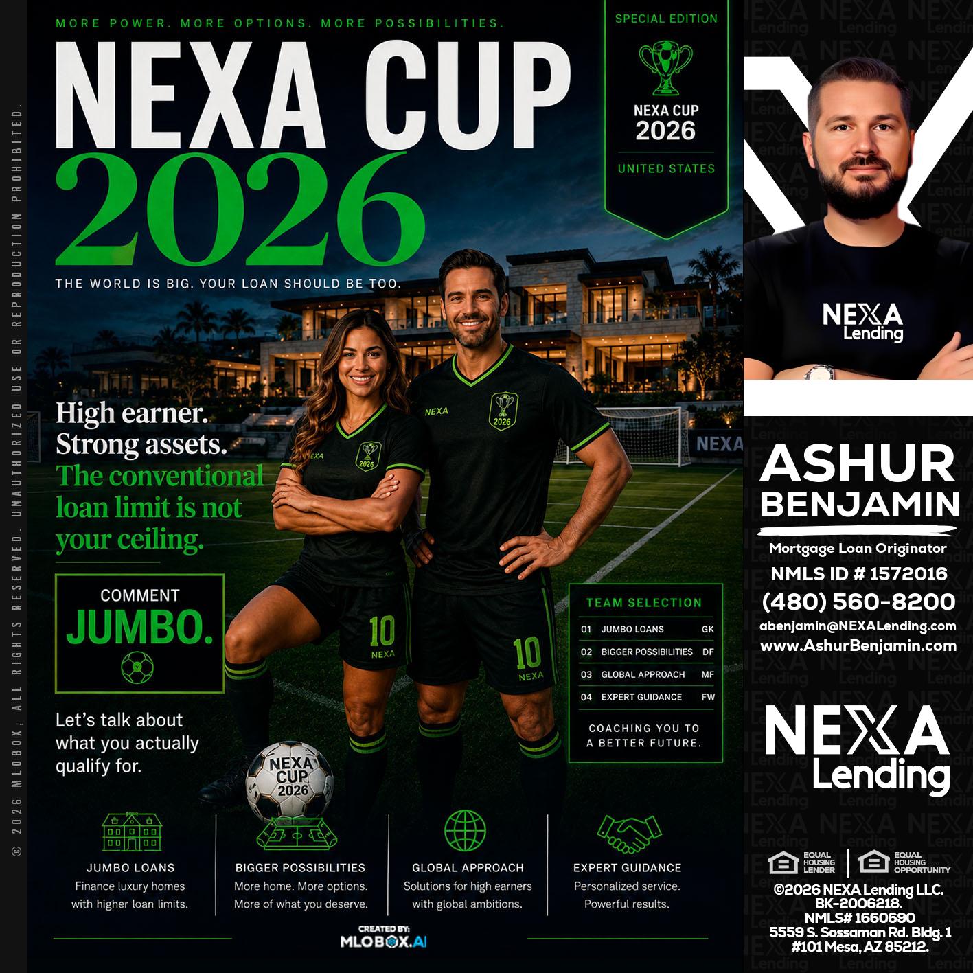 NEXA CUP 2026 - Ashur Benjamin -Mortgage Loan Originator
