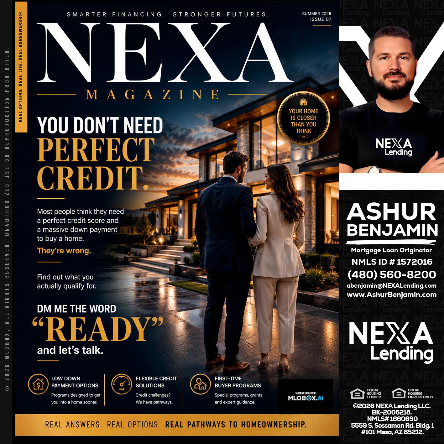 NEXA MAGAZINE - Ashur Benjamin -Mortgage Loan Originator