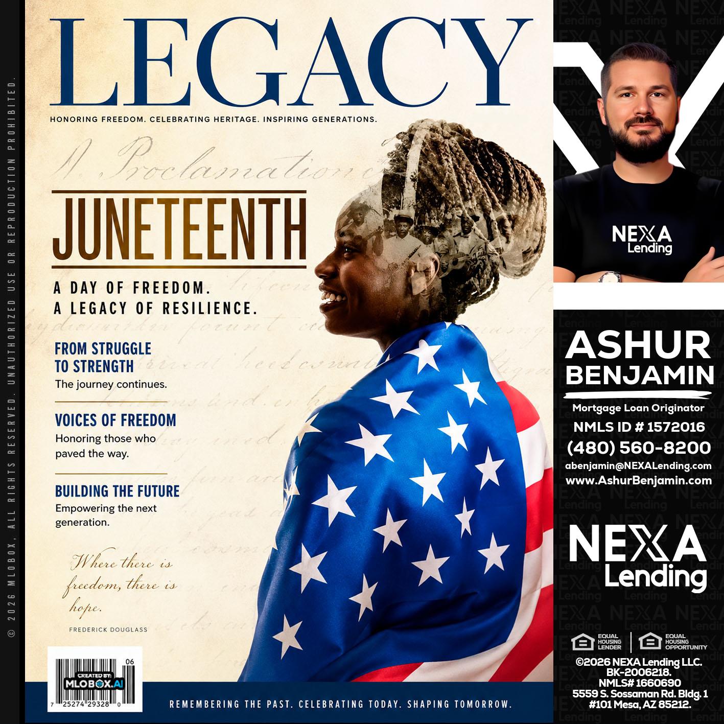 LEGACY - Ashur Benjamin -Mortgage Loan Originator