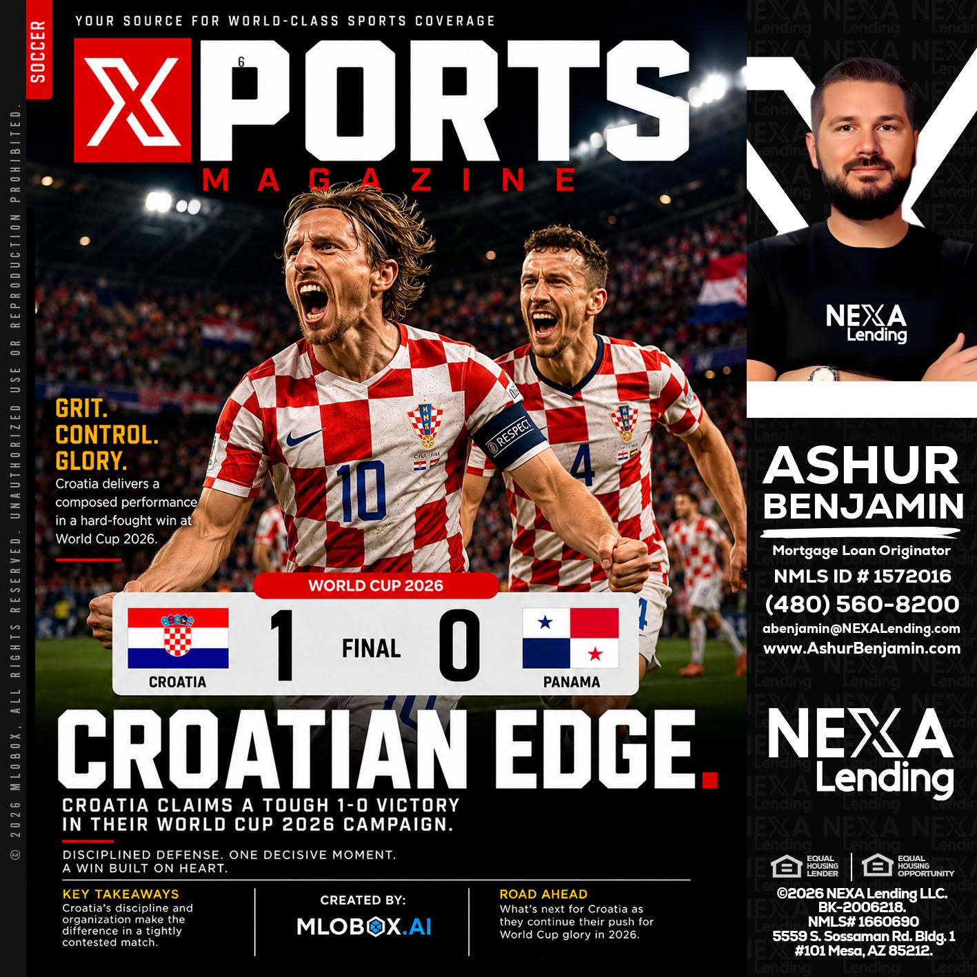 CROATIA 1-0 PANAMA - Ashur Benjamin -Mortgage Loan Originator