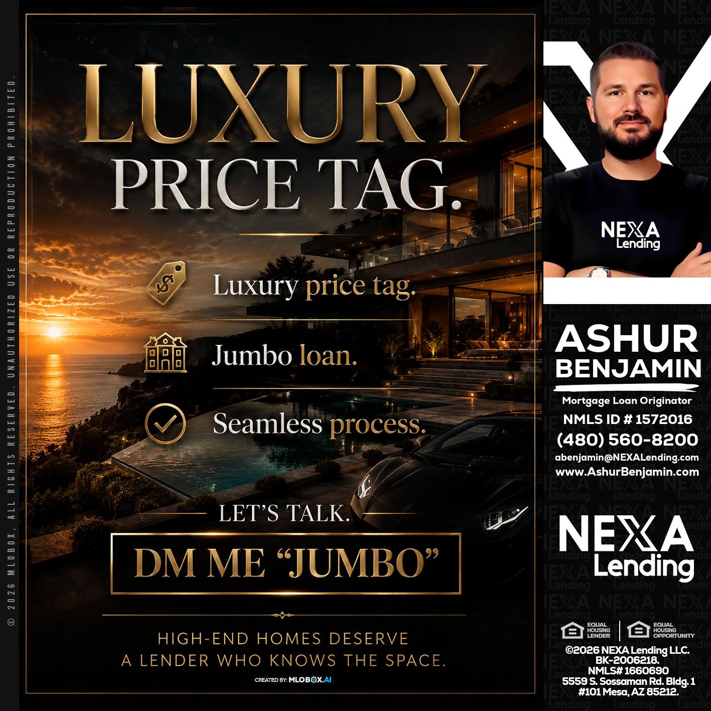 LUXURY PRICE - Ashur Benjamin -Mortgage Loan Originator