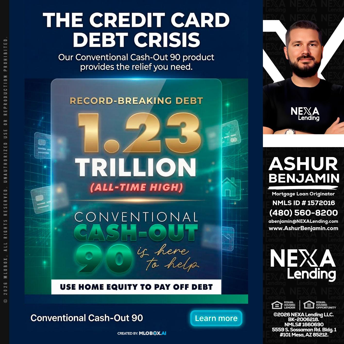 THE CREDIT CARD - Ashur Benjamin -Mortgage Loan Originator