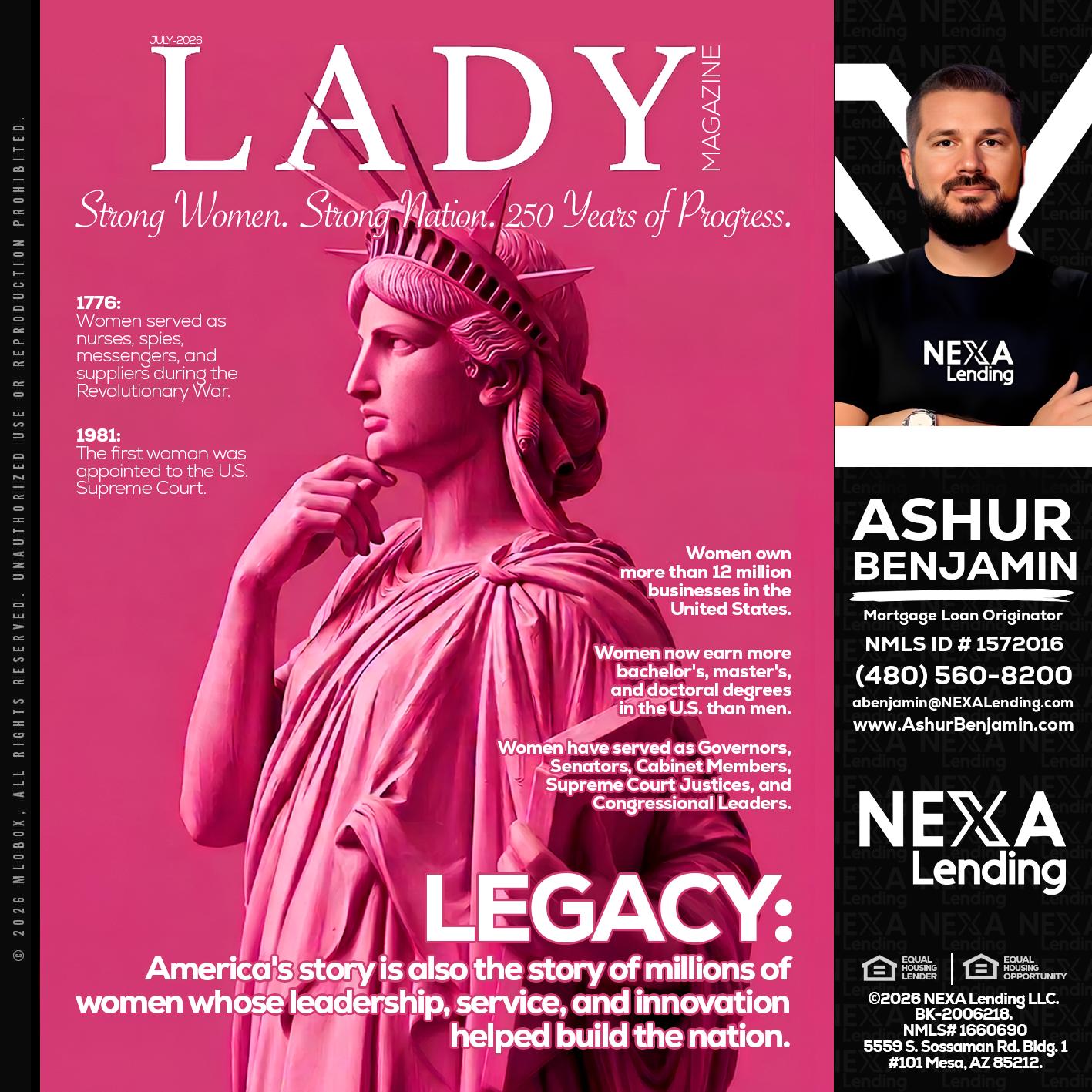 LADY LIBERTY! - Ashur Benjamin -Mortgage Loan Originator