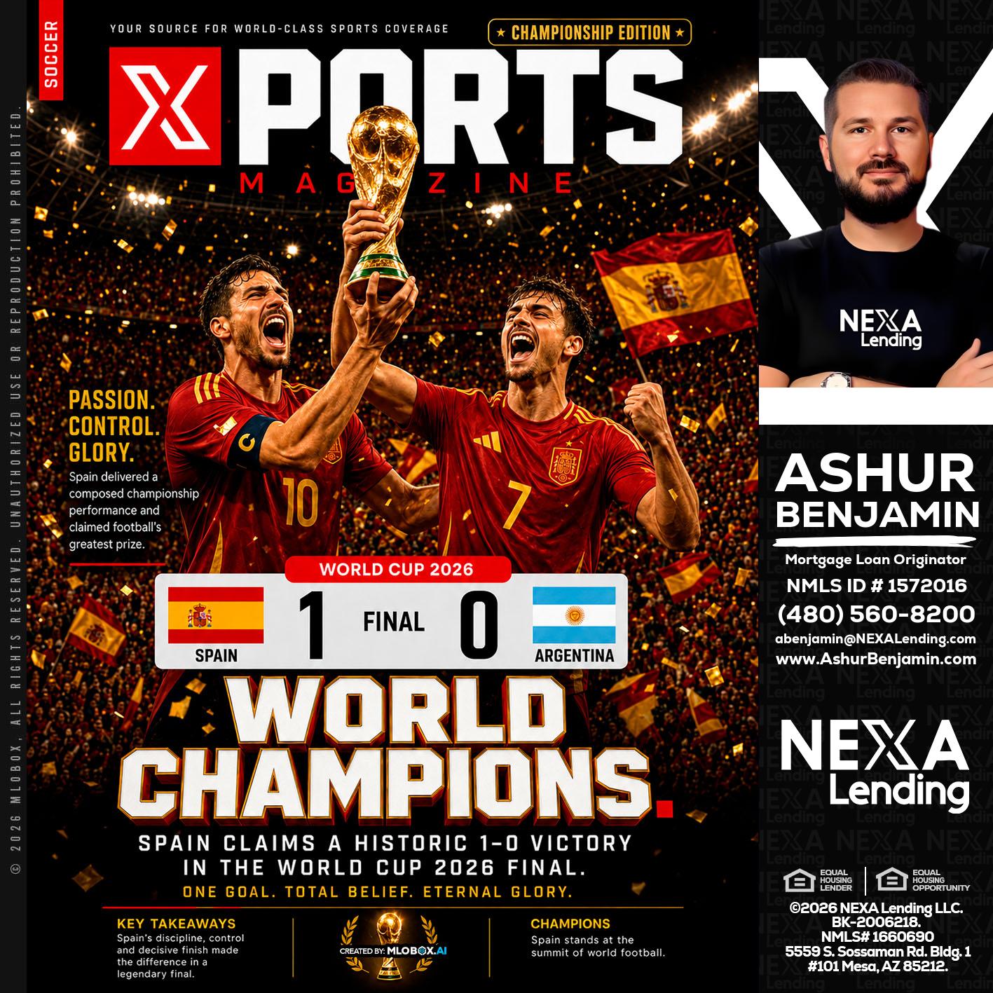 SPAIN CHAMPION - Ashur Benjamin -Mortgage Loan Originator