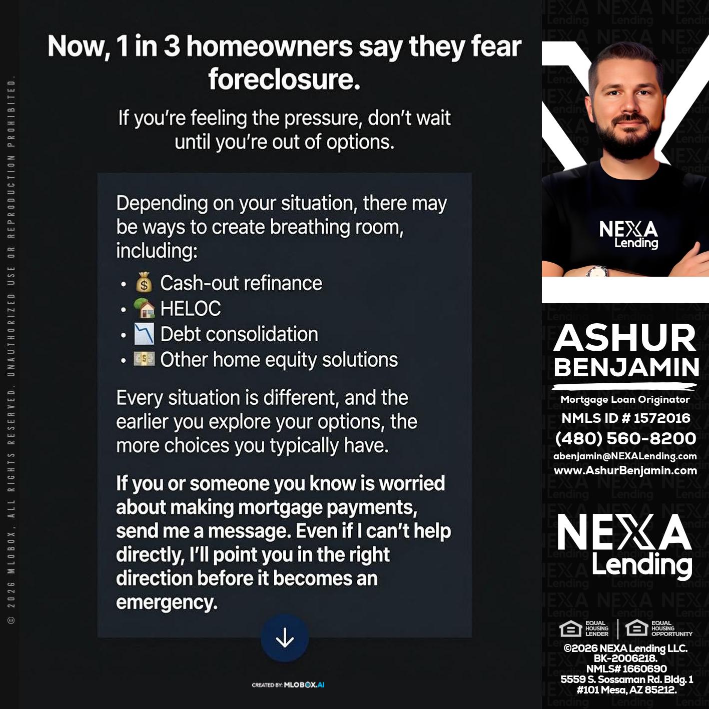 NOW - Ashur Benjamin -Mortgage Loan Originator