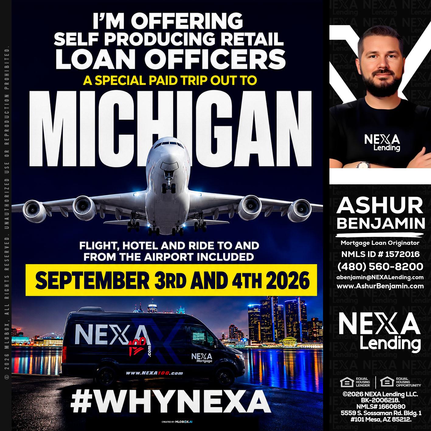 MICHIGAN - Ashur Benjamin -Mortgage Loan Originator