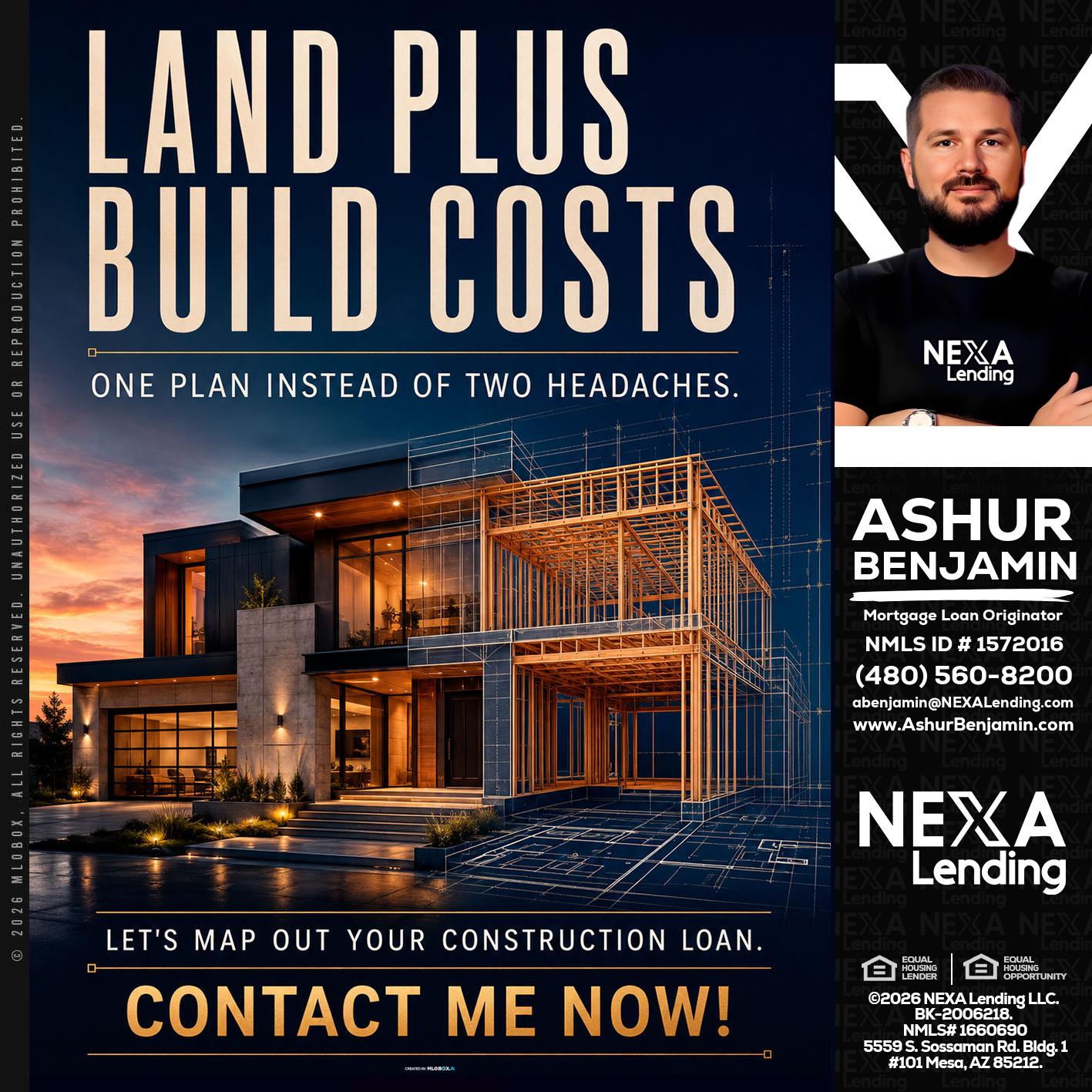 LAND PLUS - Ashur Benjamin -Mortgage Loan Originator