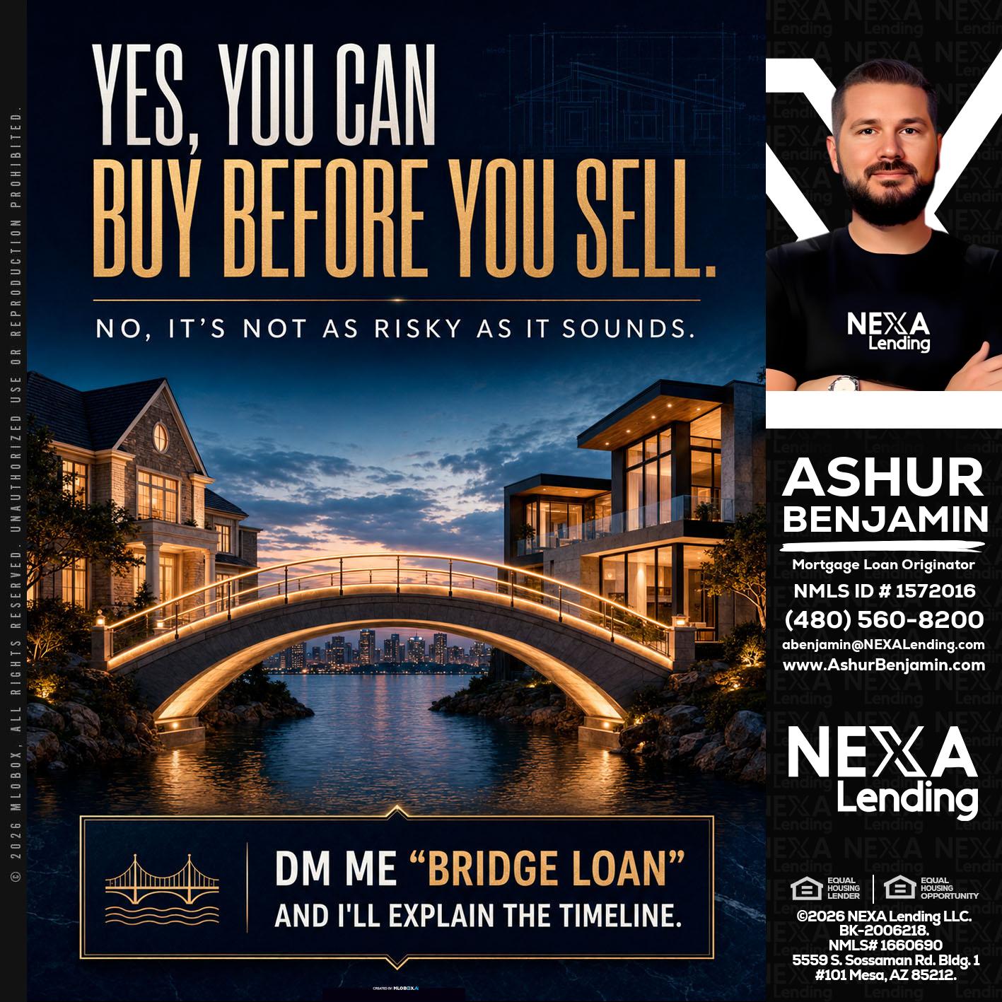 YES, YOU CAN - Ashur Benjamin -Mortgage Loan Originator