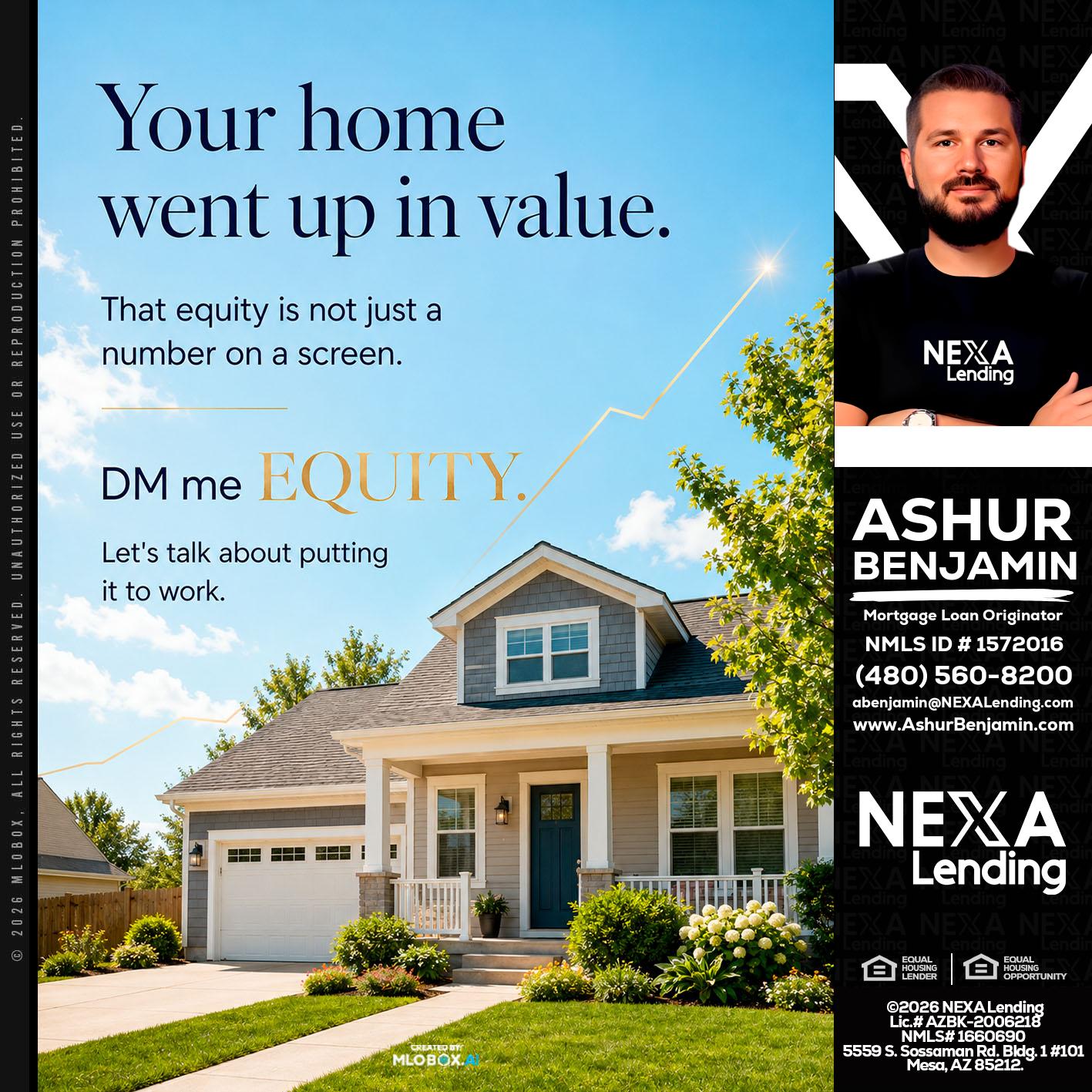 YOUR HOME - Ashur Benjamin -Mortgage Loan Originator